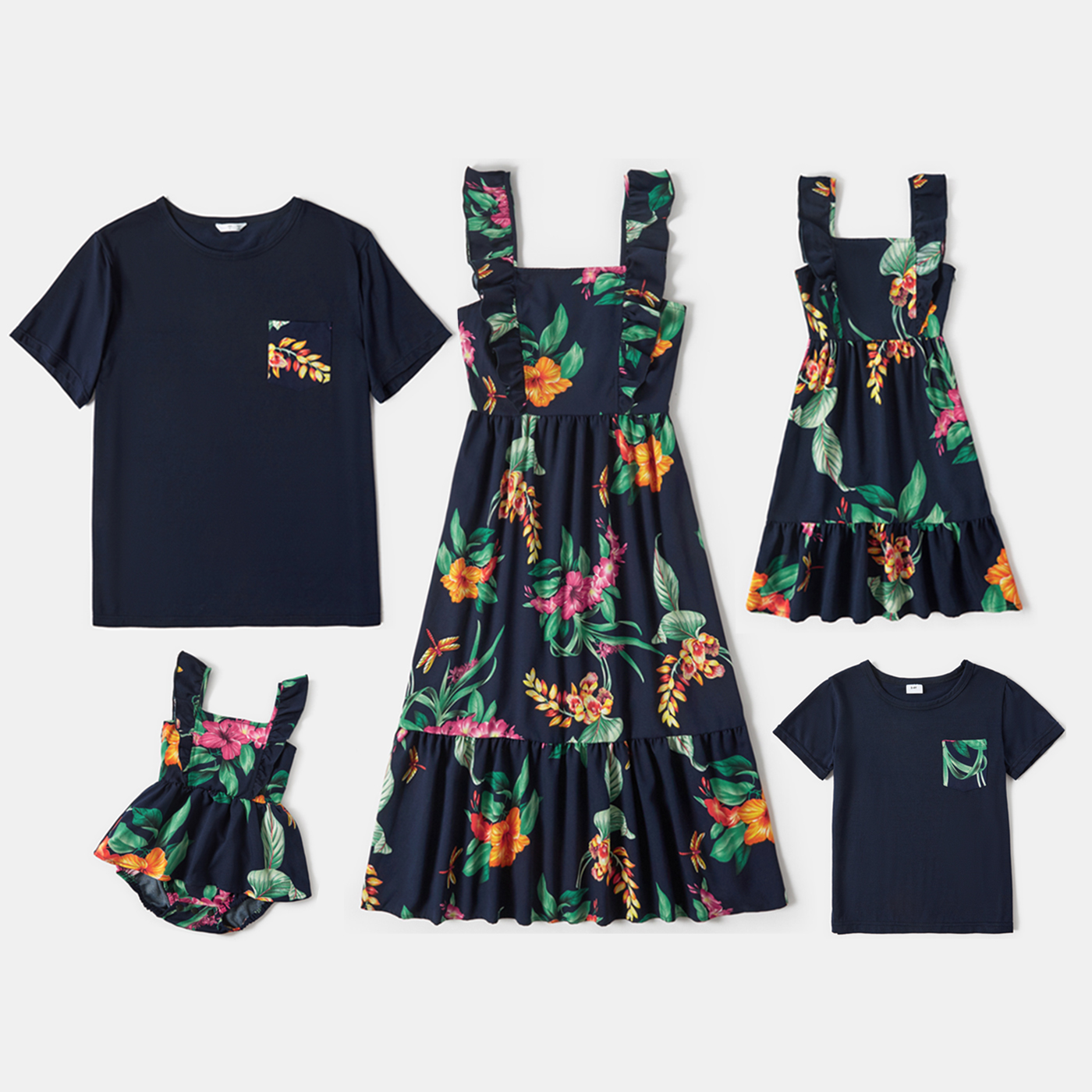 

Floral Print Family Matching Sets