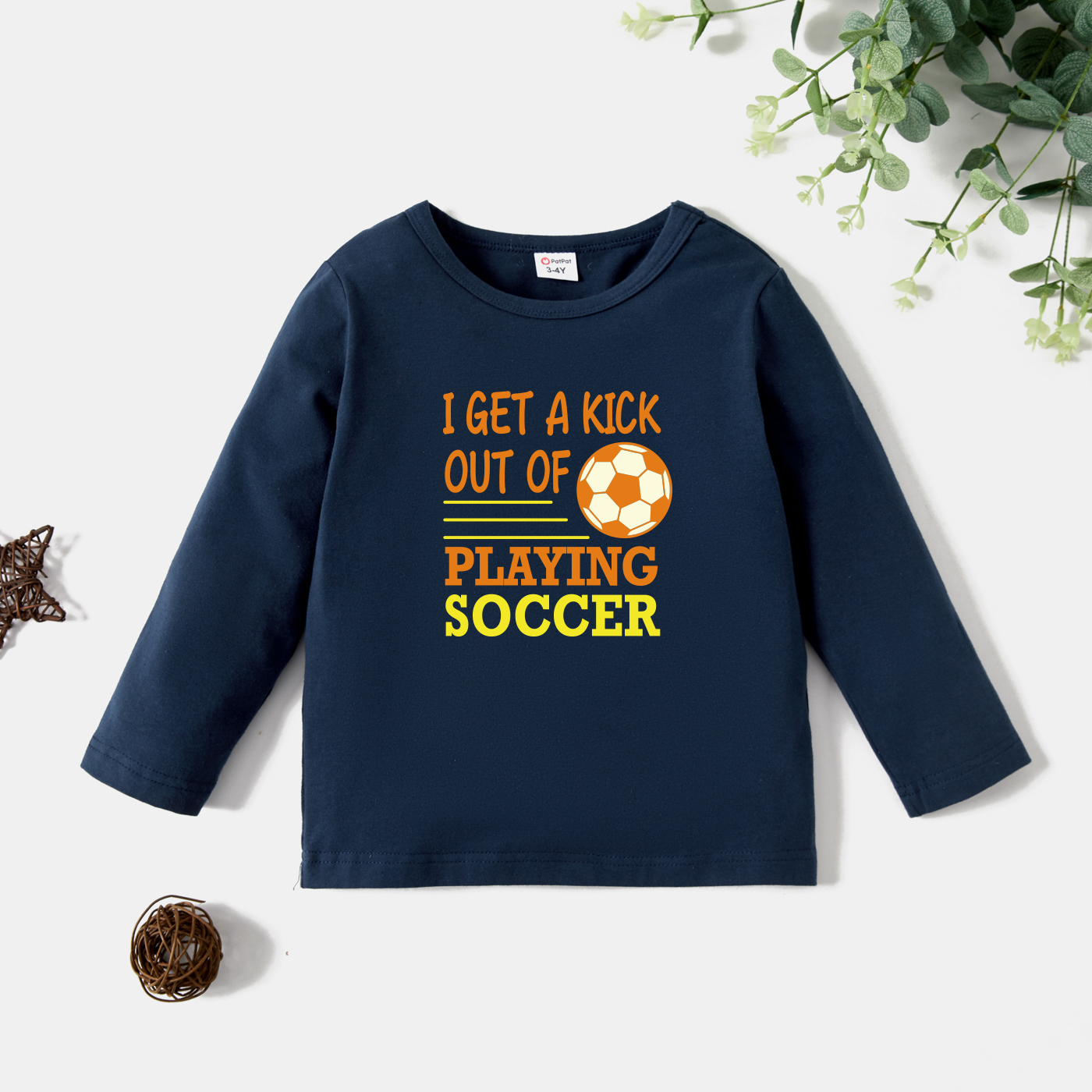 

Toddler Graphic Dark Blue Long-sleeve Tee
