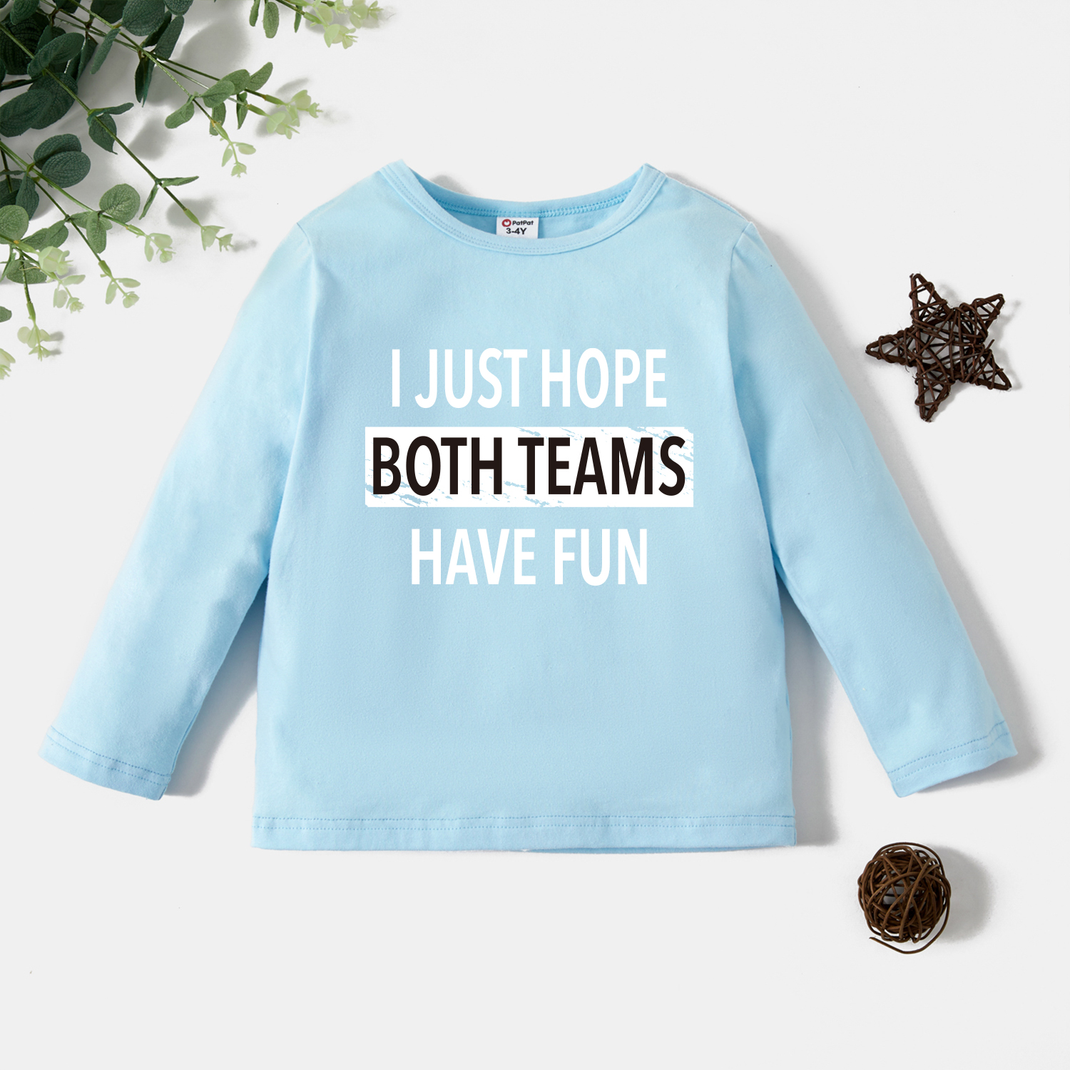 

Toddler Graphic Light blue Long-sleeve Tee