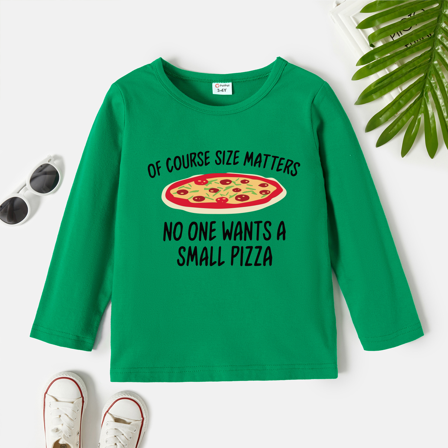 

Toddler Graphic Green Long-sleeve Tee