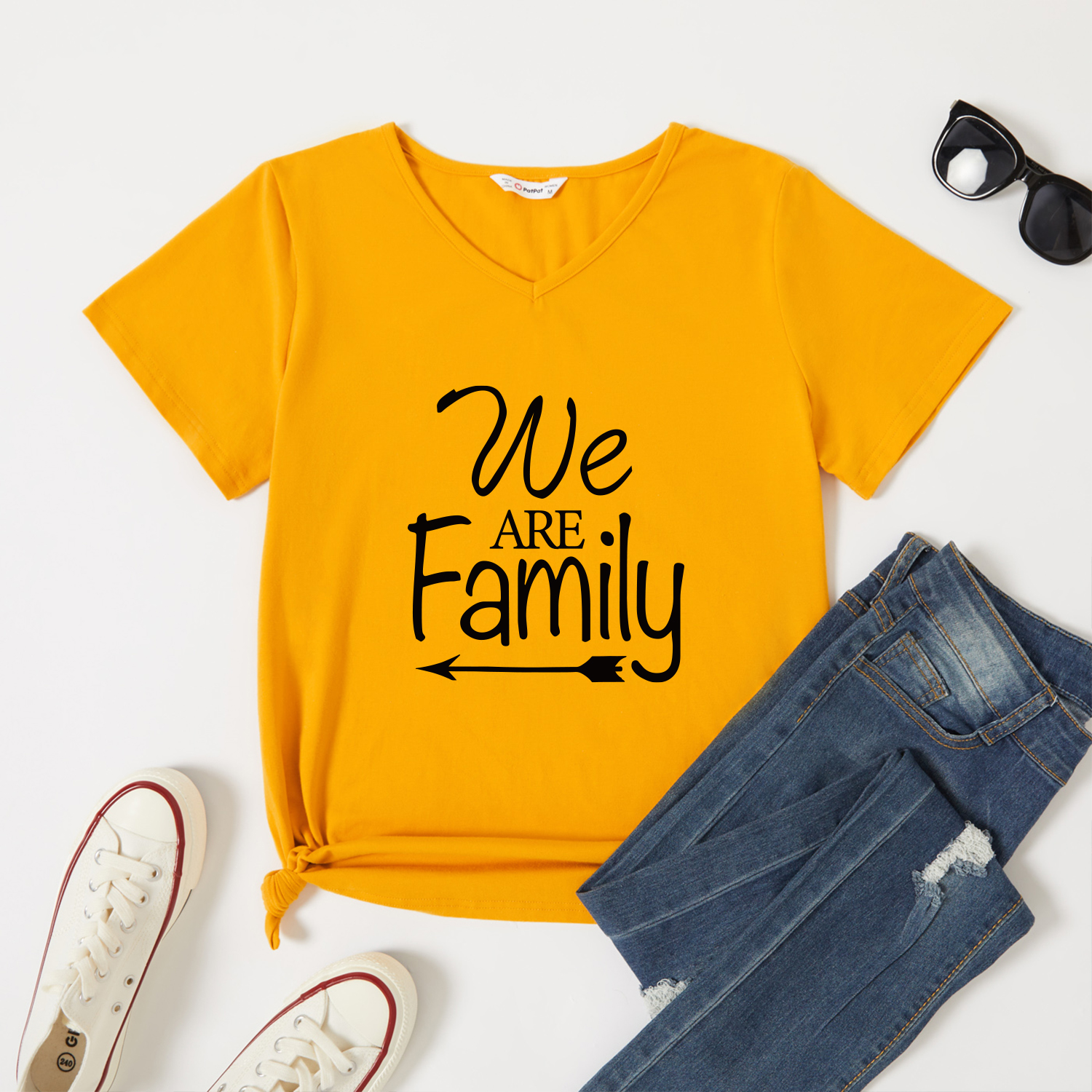 

Graphic Ginger Short-sleeve V Neck Tee for Women