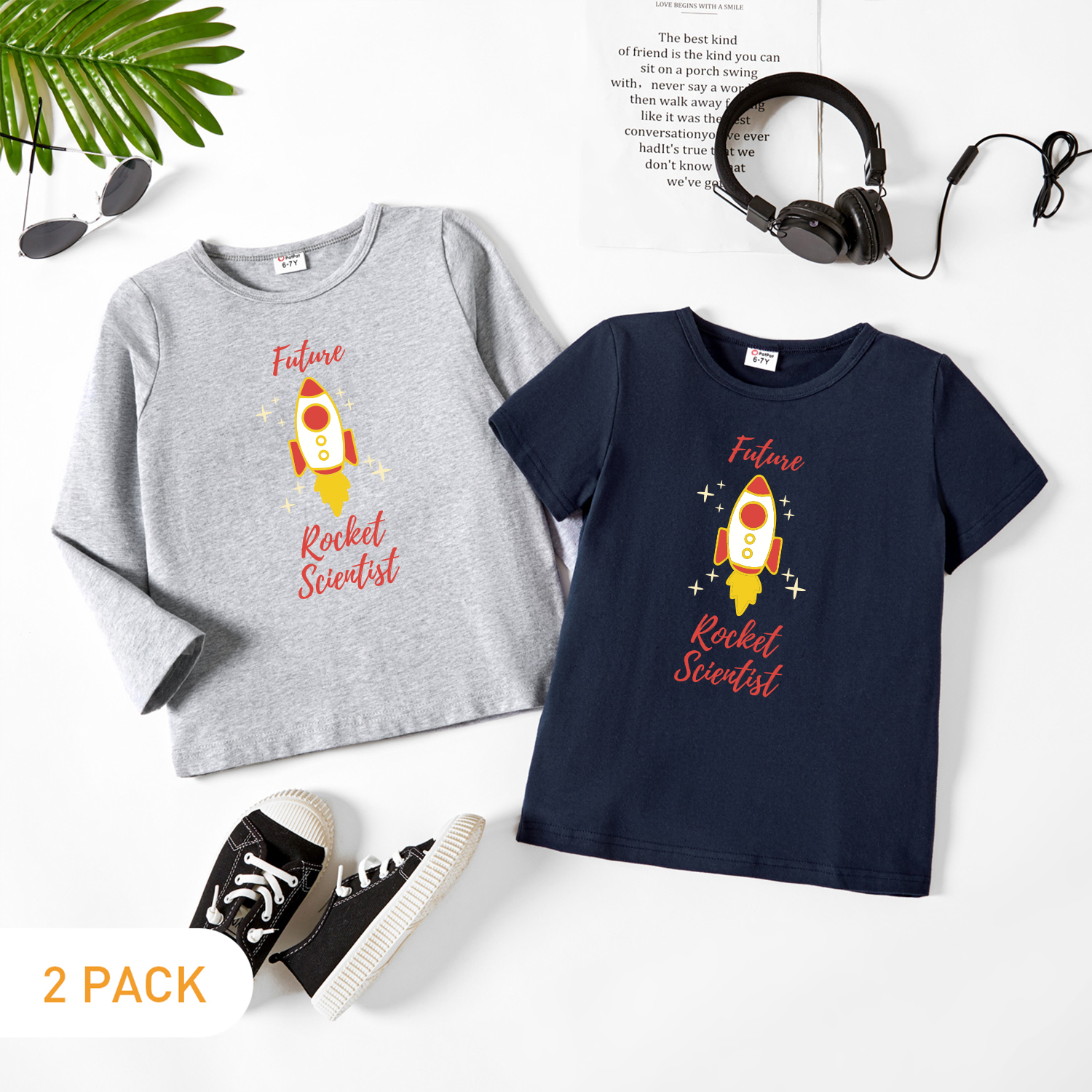 

2-Pack Kids Graphic Tee Set