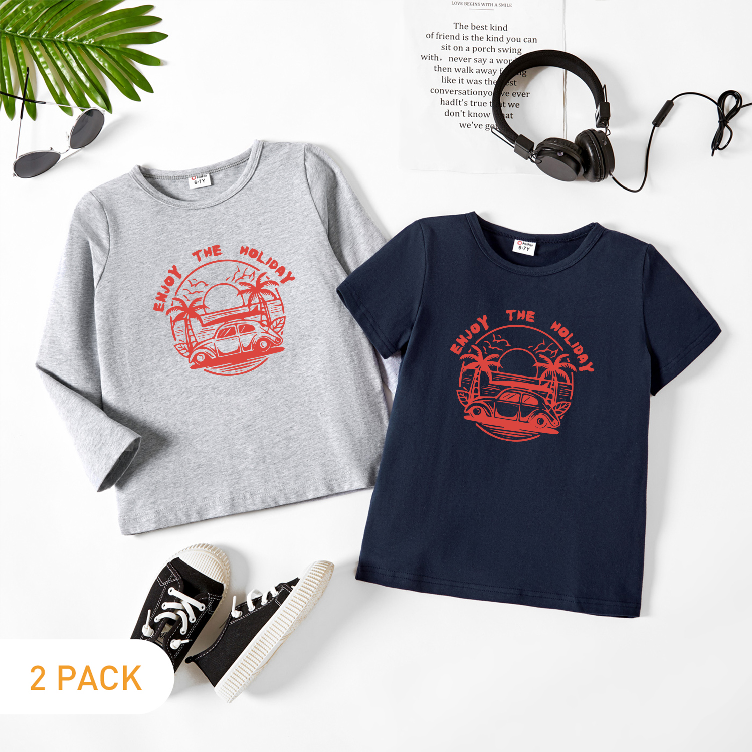 

2-Pack Kids Graphic Tee Set