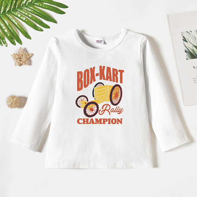 

Toddler Graphic White Long-sleeve Tee