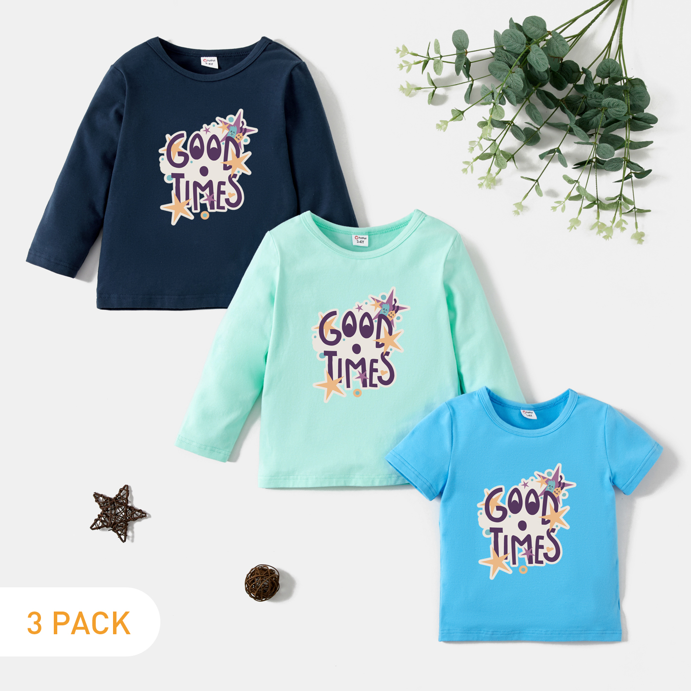 

3-Pack Toddler Graphic Tee Set