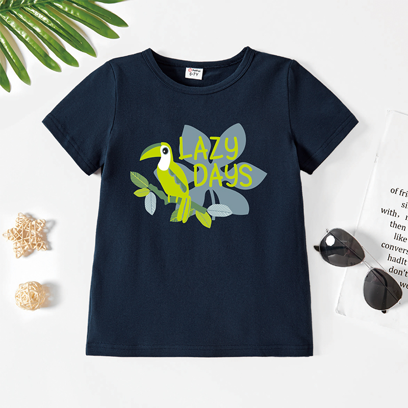 

Toddler Graphic Dark Blue Short-sleeve Tee