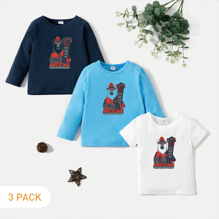 

3-Pack Toddler Graphic Tee Set