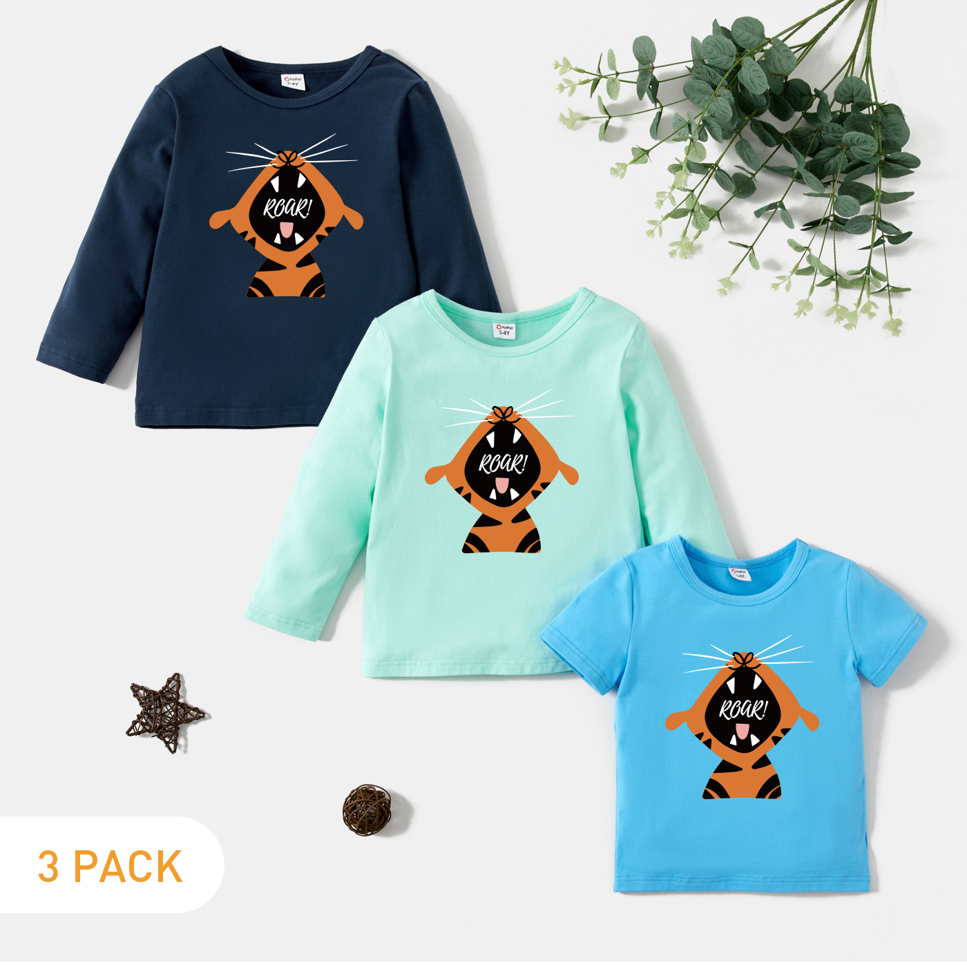 

3-Pack Toddler Graphic Tee Set