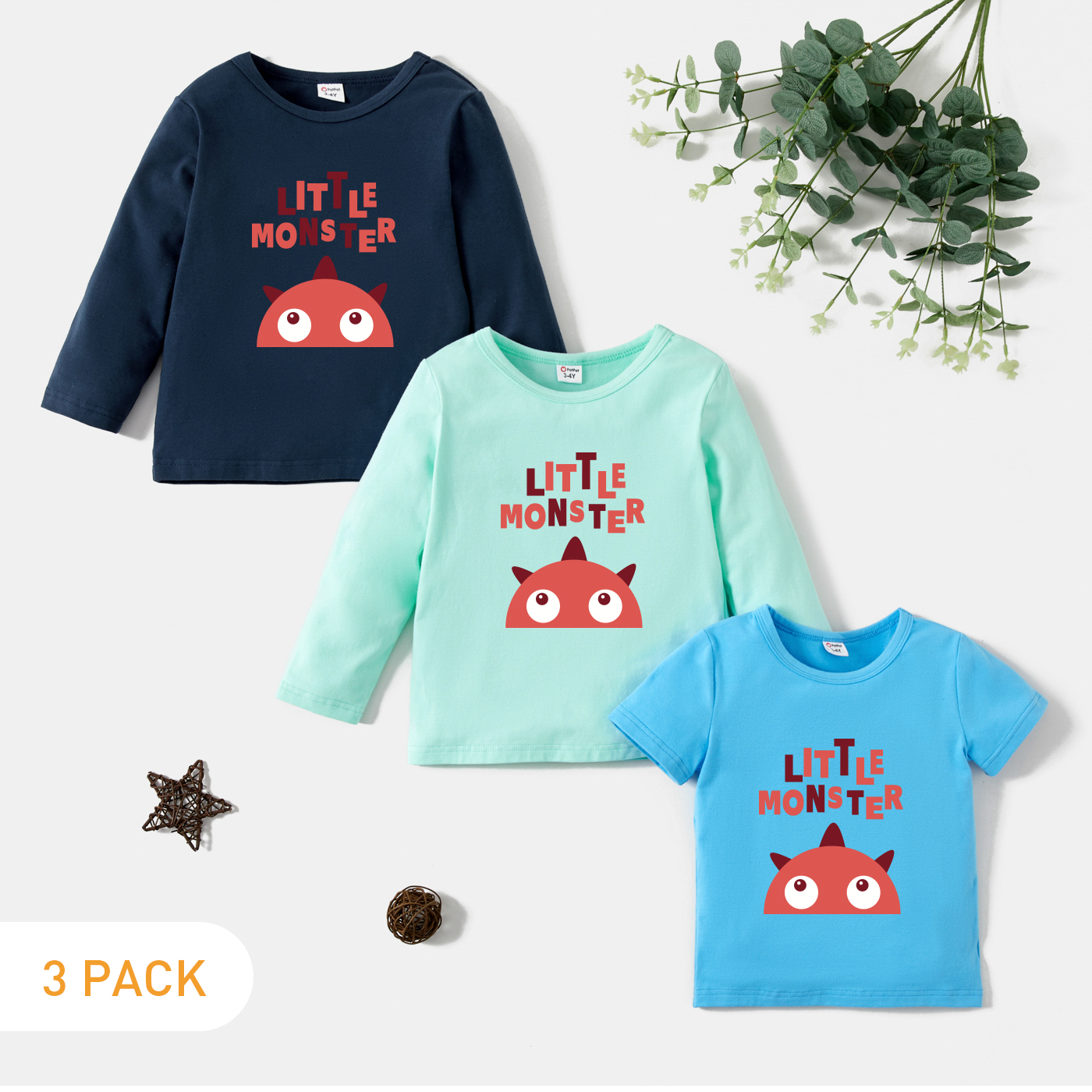

3-Pack Toddler Graphic Tee Set