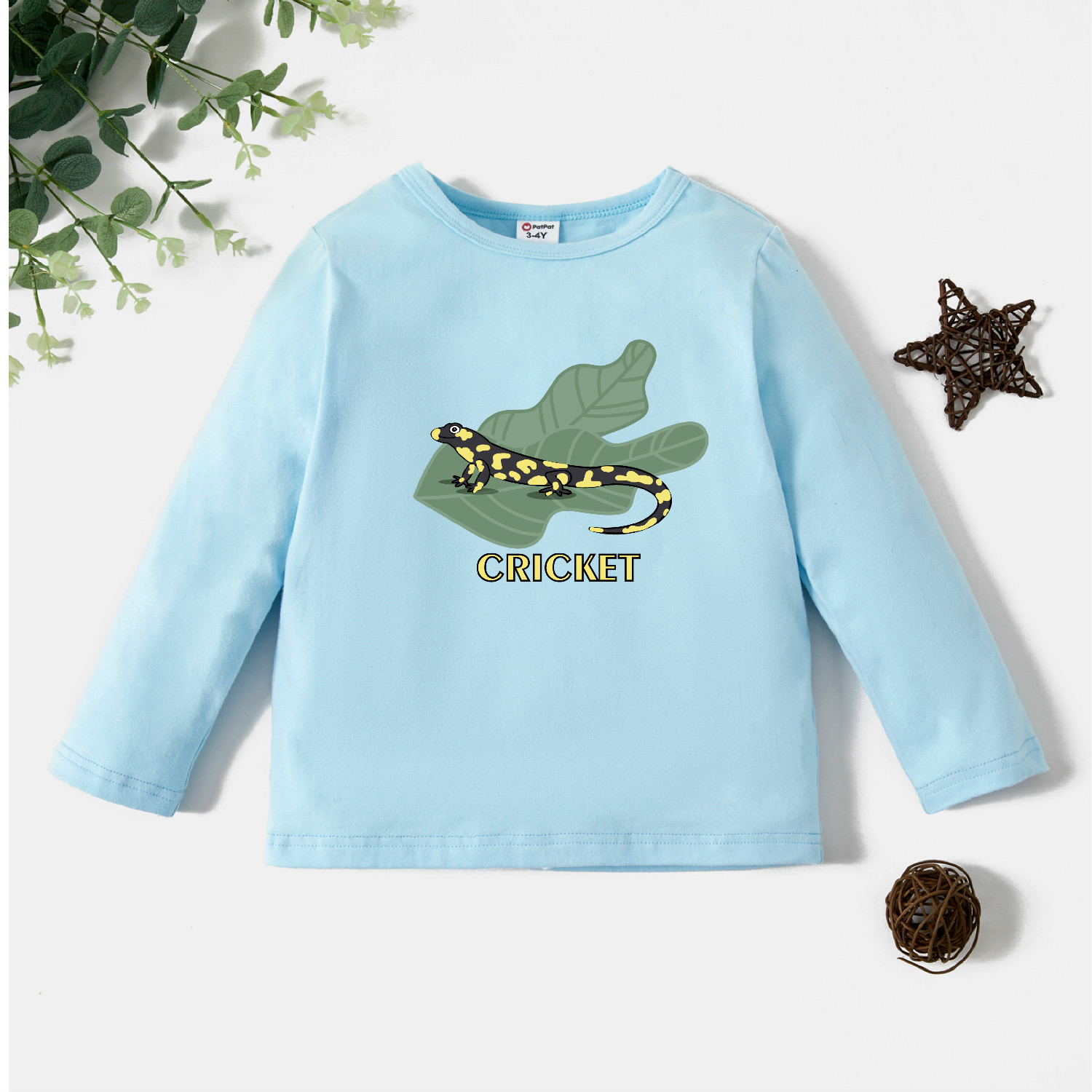 

Toddler Graphic Light blue Long-sleeve Tee