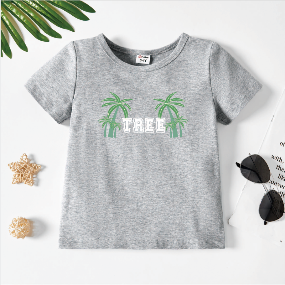 

Toddler Graphic Light gray Short-sleeve Tee