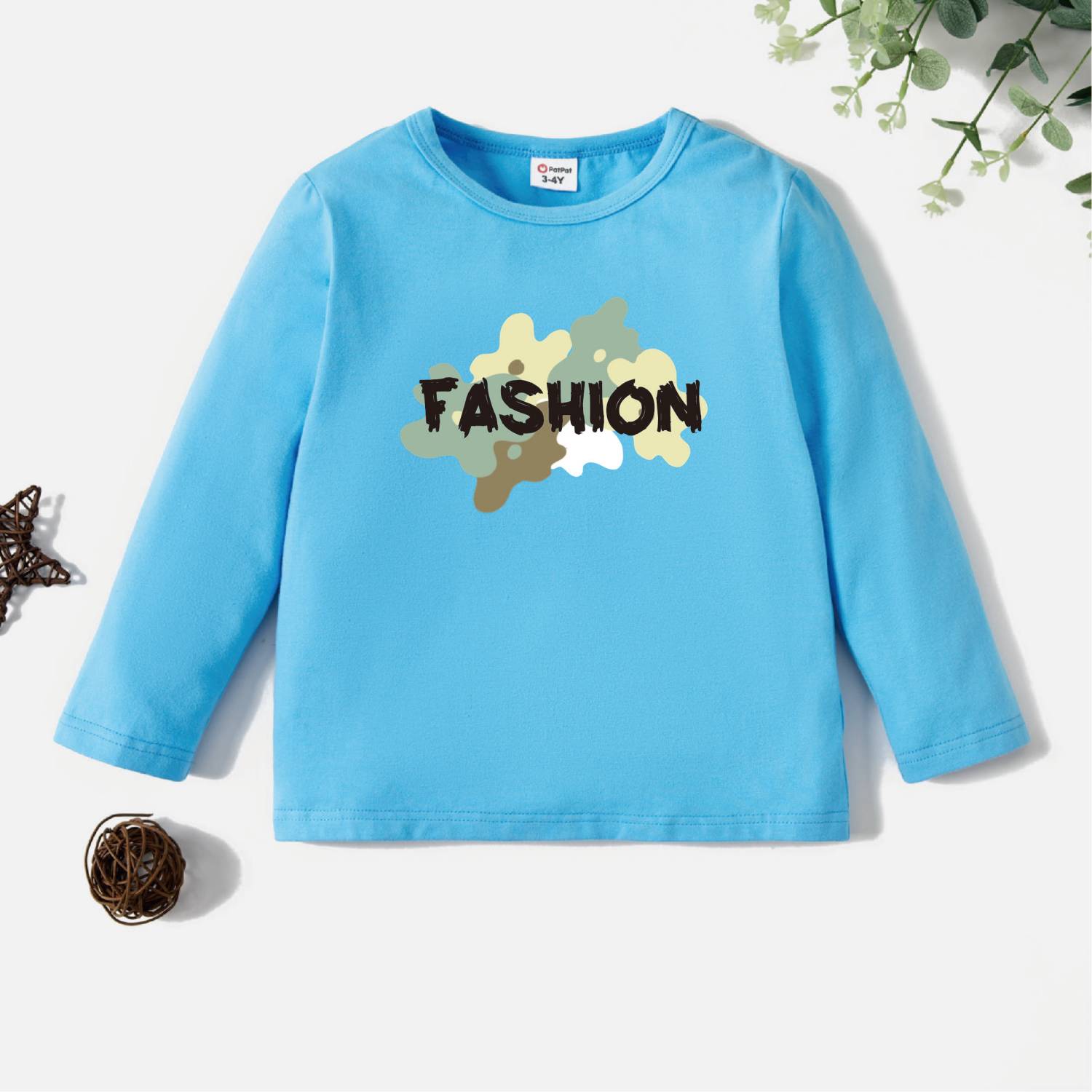 

Toddler Graphic Blue Long-sleeve Tee