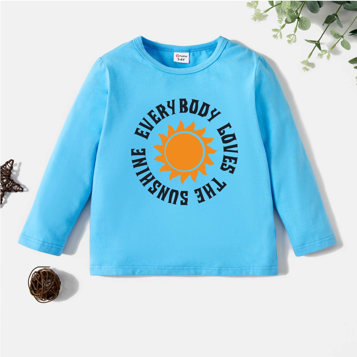 

Toddler Graphic Blue Long-sleeve Tee