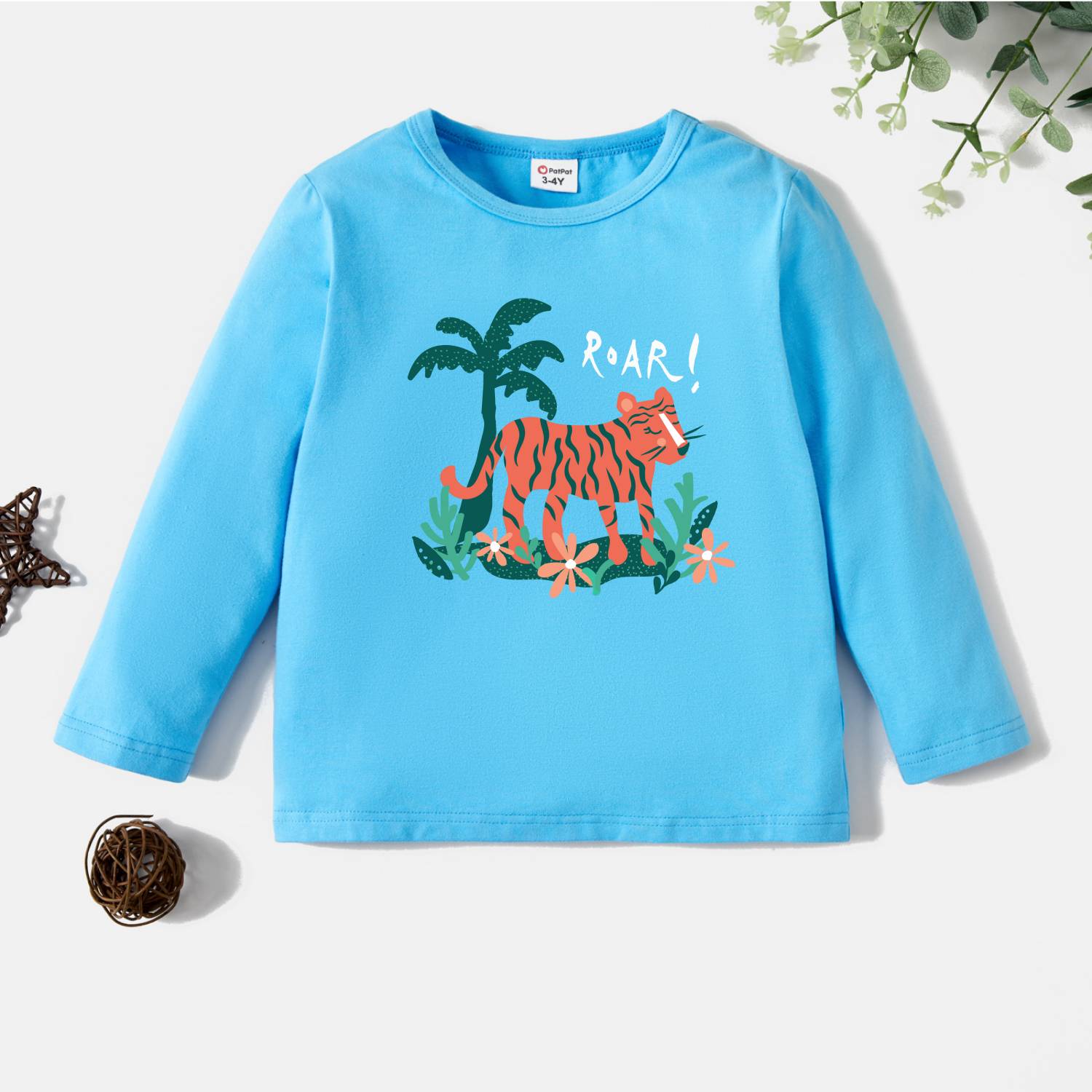

Toddler Graphic Blue Long-sleeve Tee
