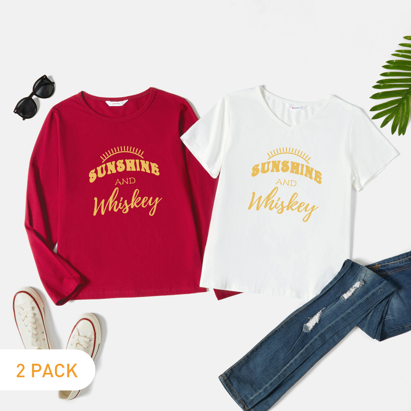 

2-Pack Graphic Tee Set For women