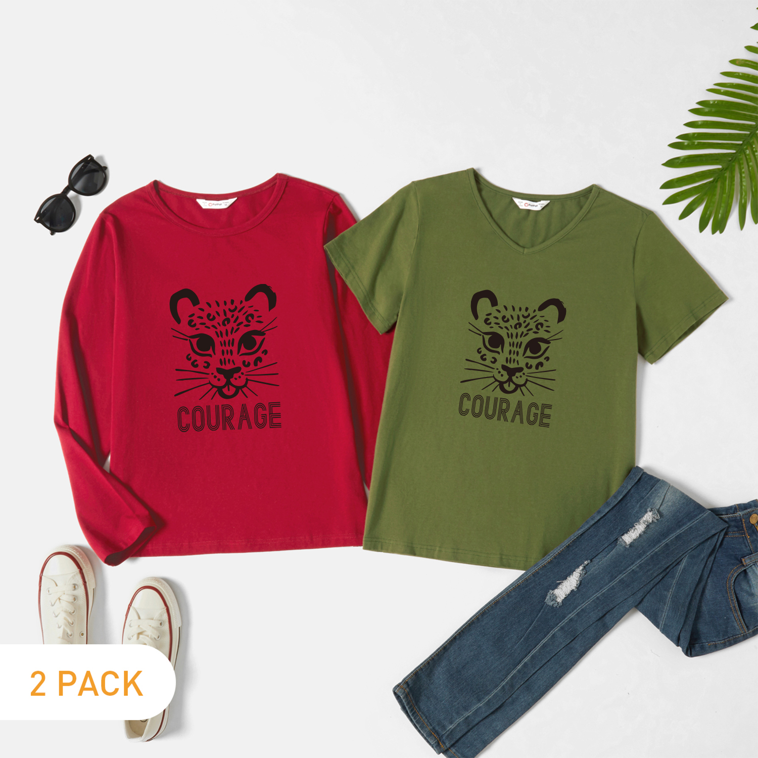 

2-Pack Graphic Tee Set For women