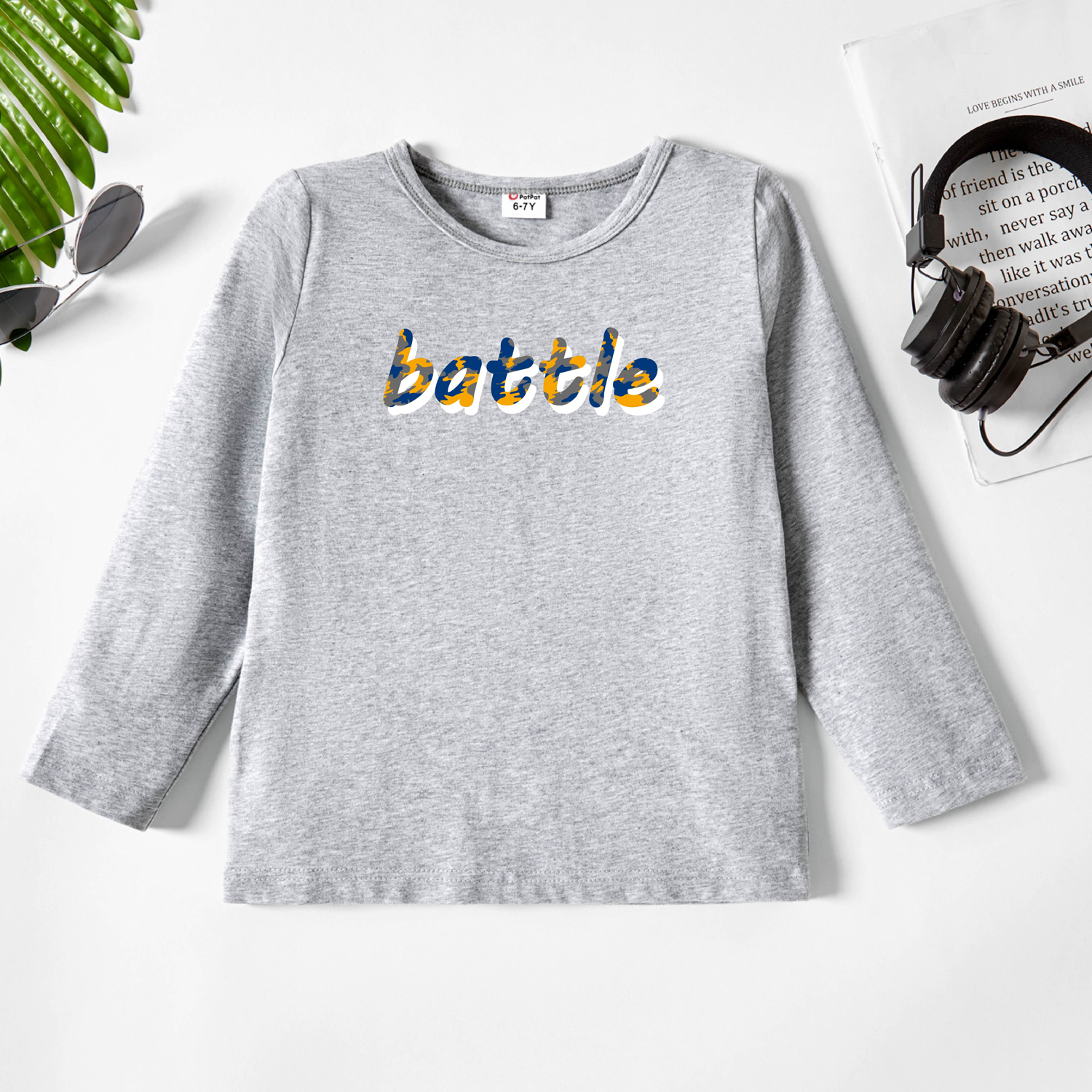 

Kids Graphic Light gray Long-sleeve Tee