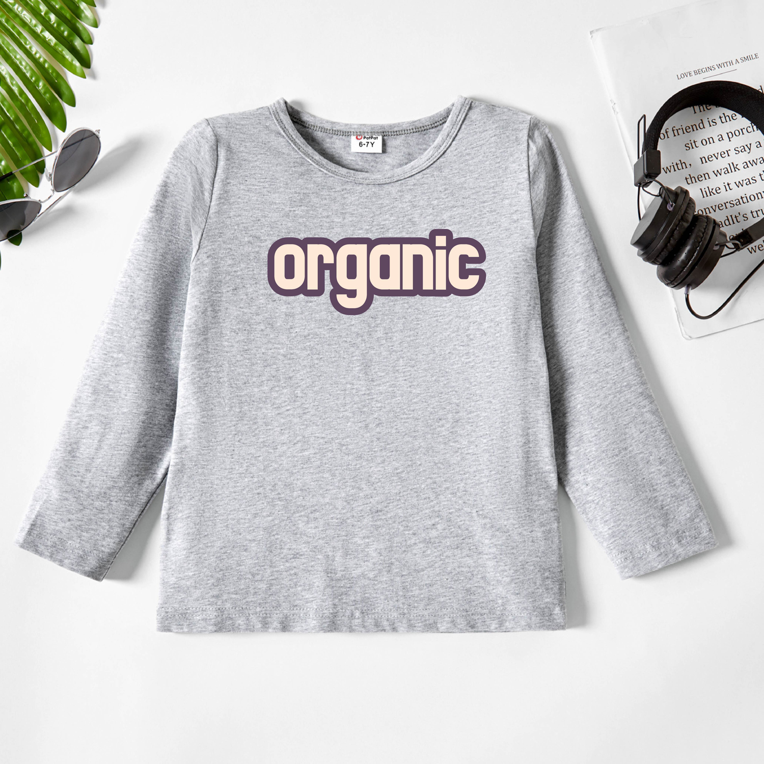

Kids Graphic Light gray Long-sleeve Tee