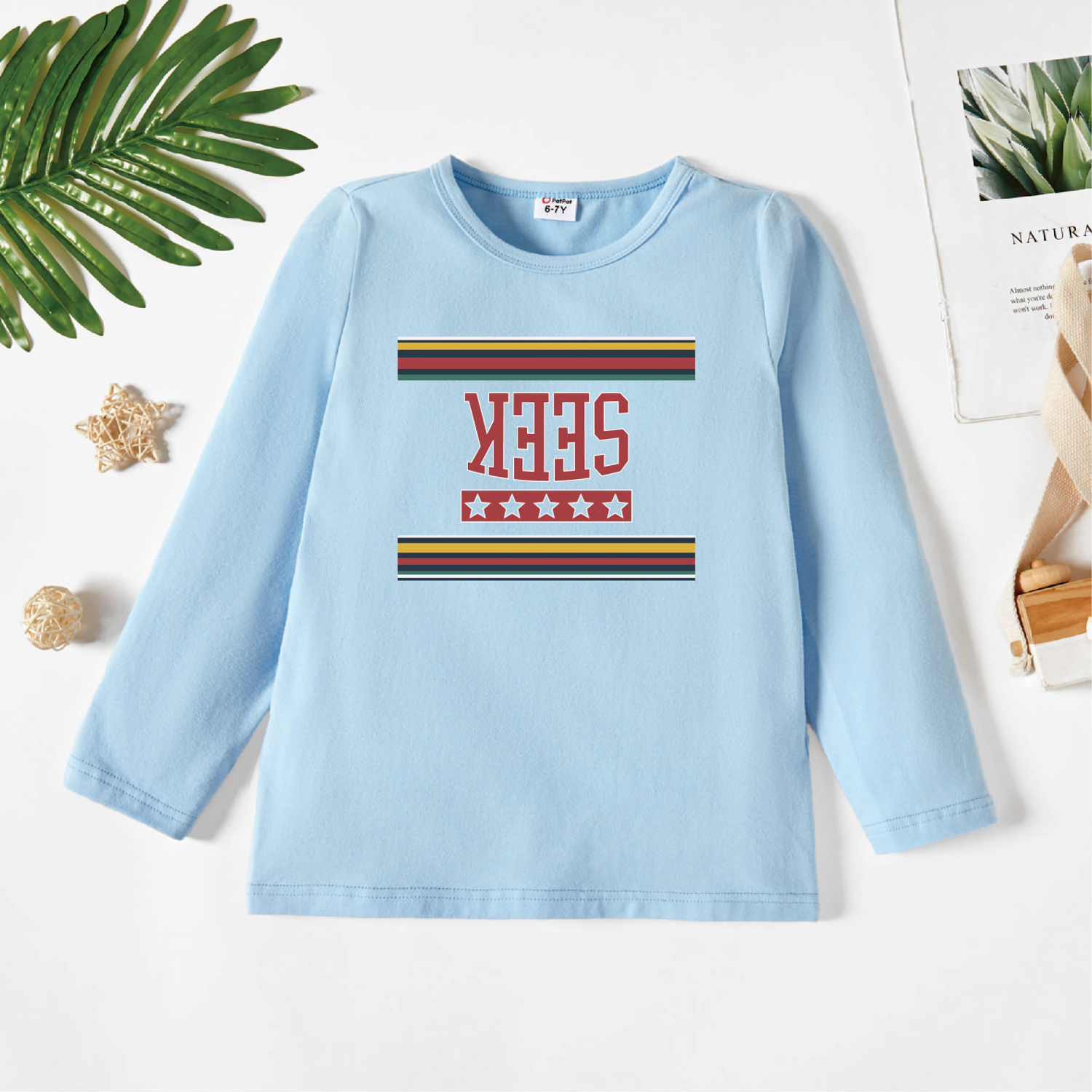 

Kids Graphic Light blue Long-sleeve Tee