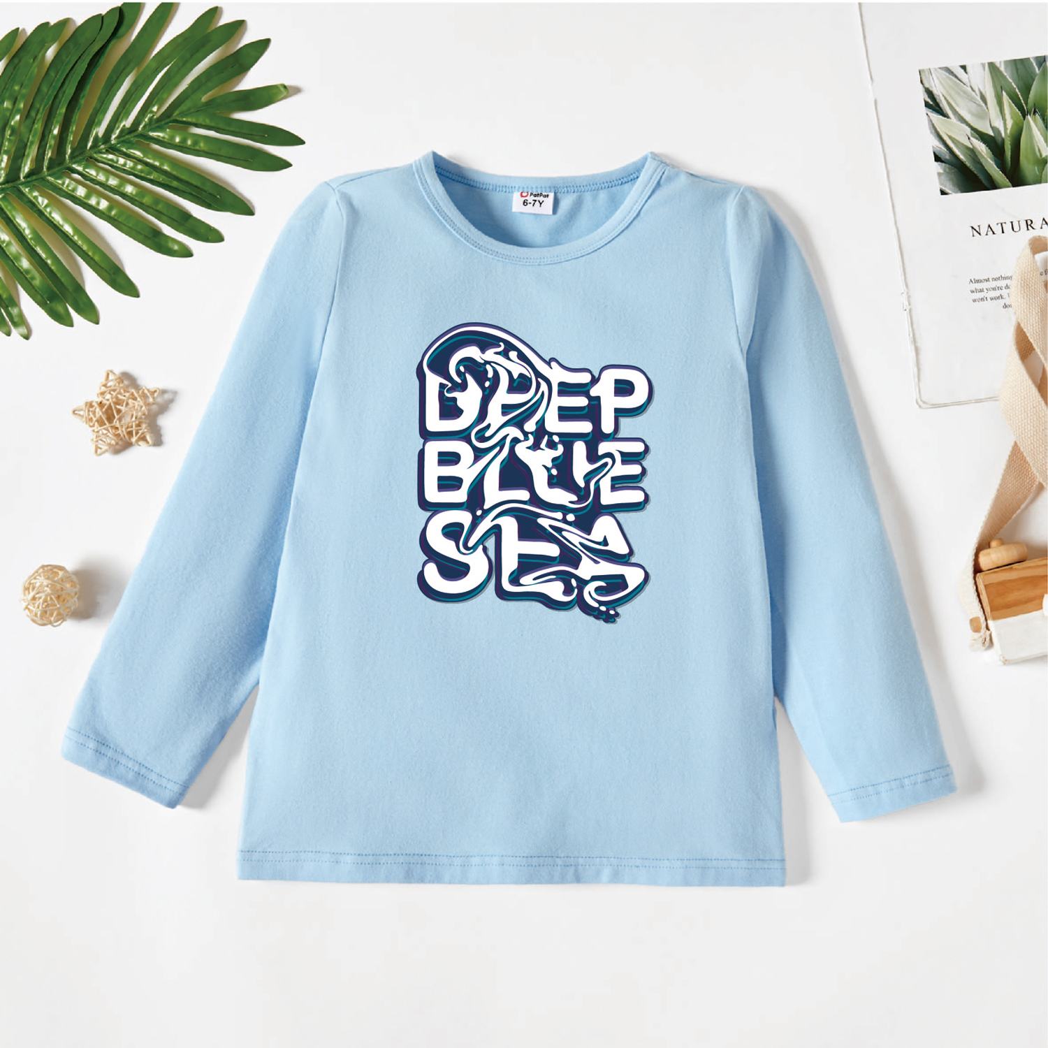 

Kids Graphic Light blue Long-sleeve Tee