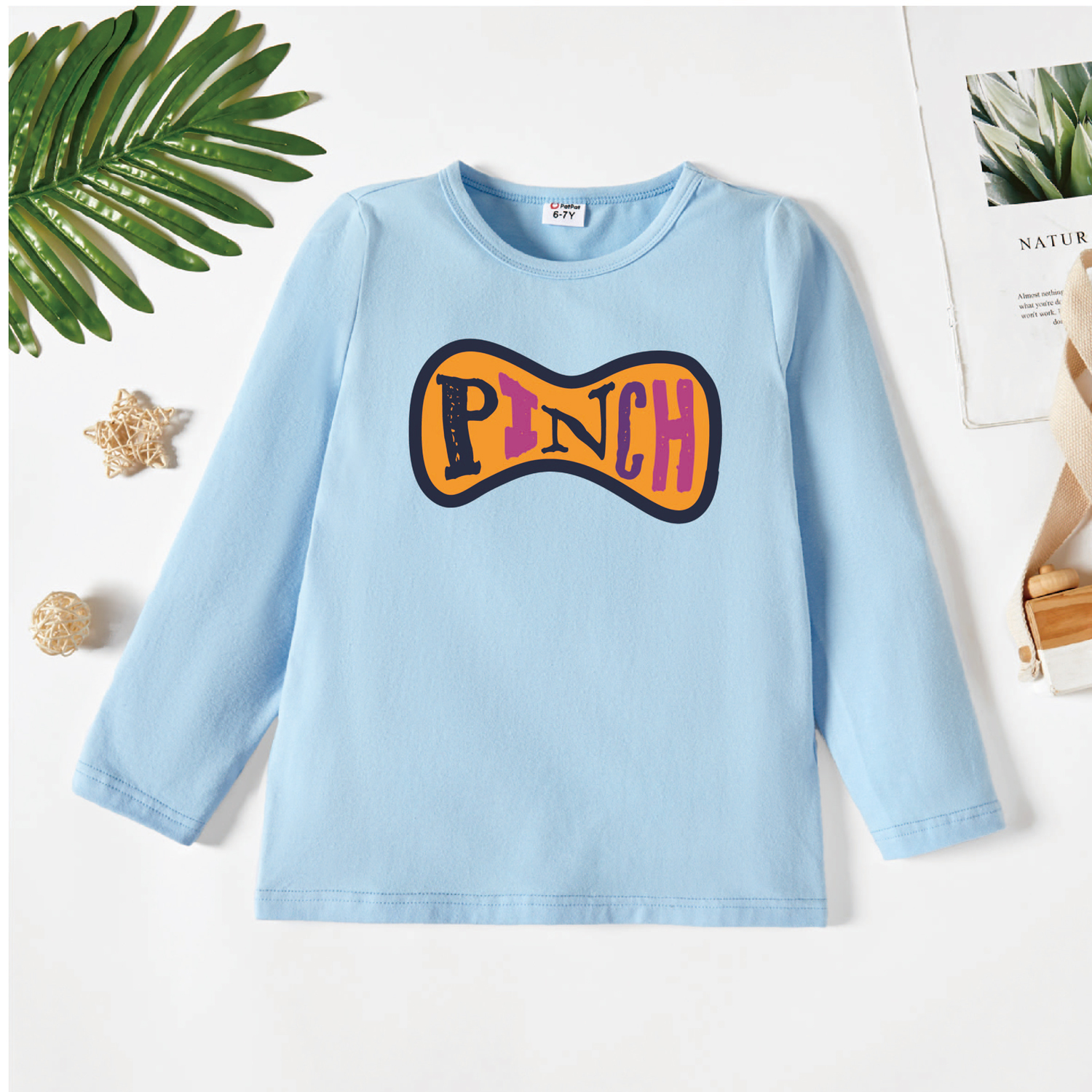 

Kids Graphic Light blue Long-sleeve Tee