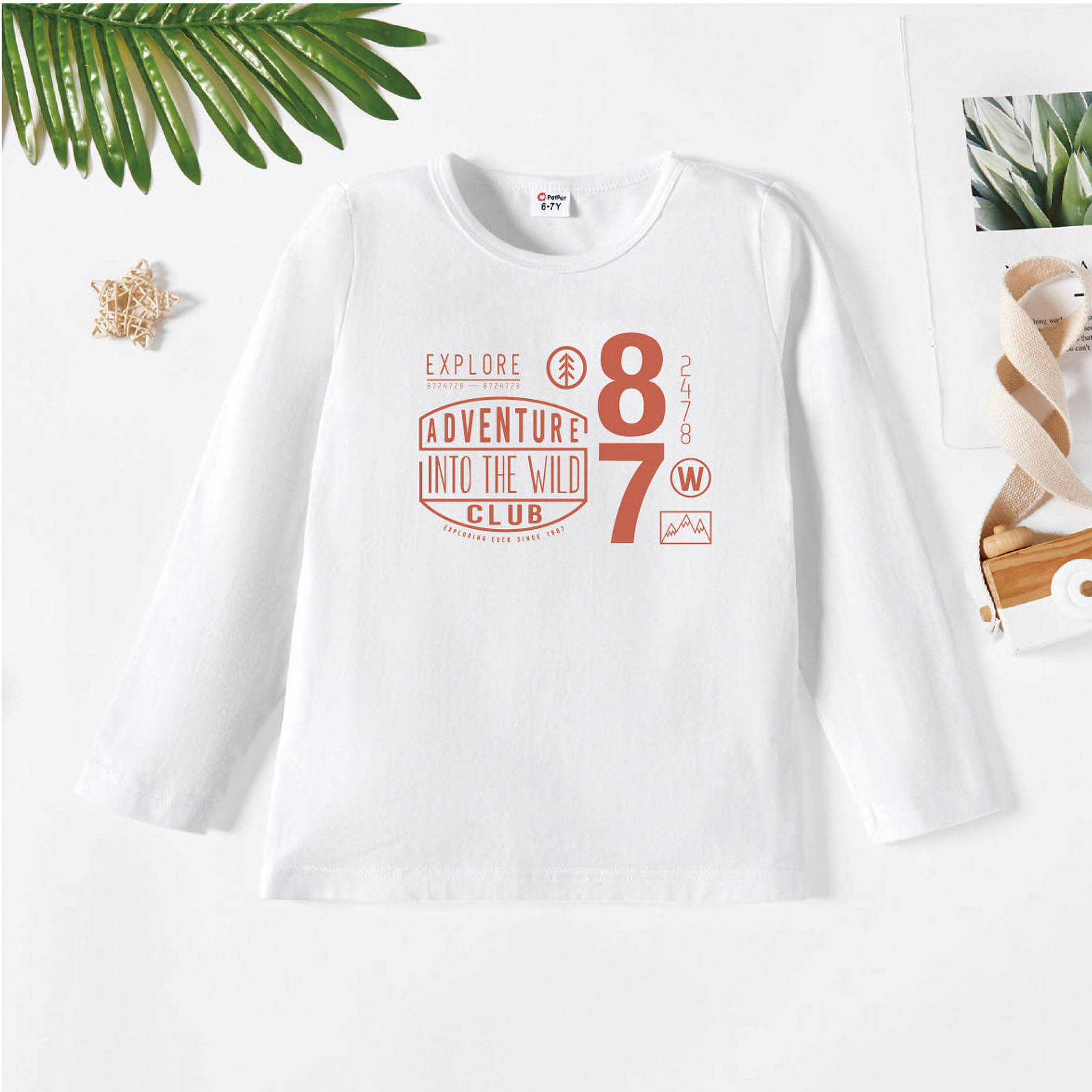 

Kids Graphic White Long-sleeve Tee