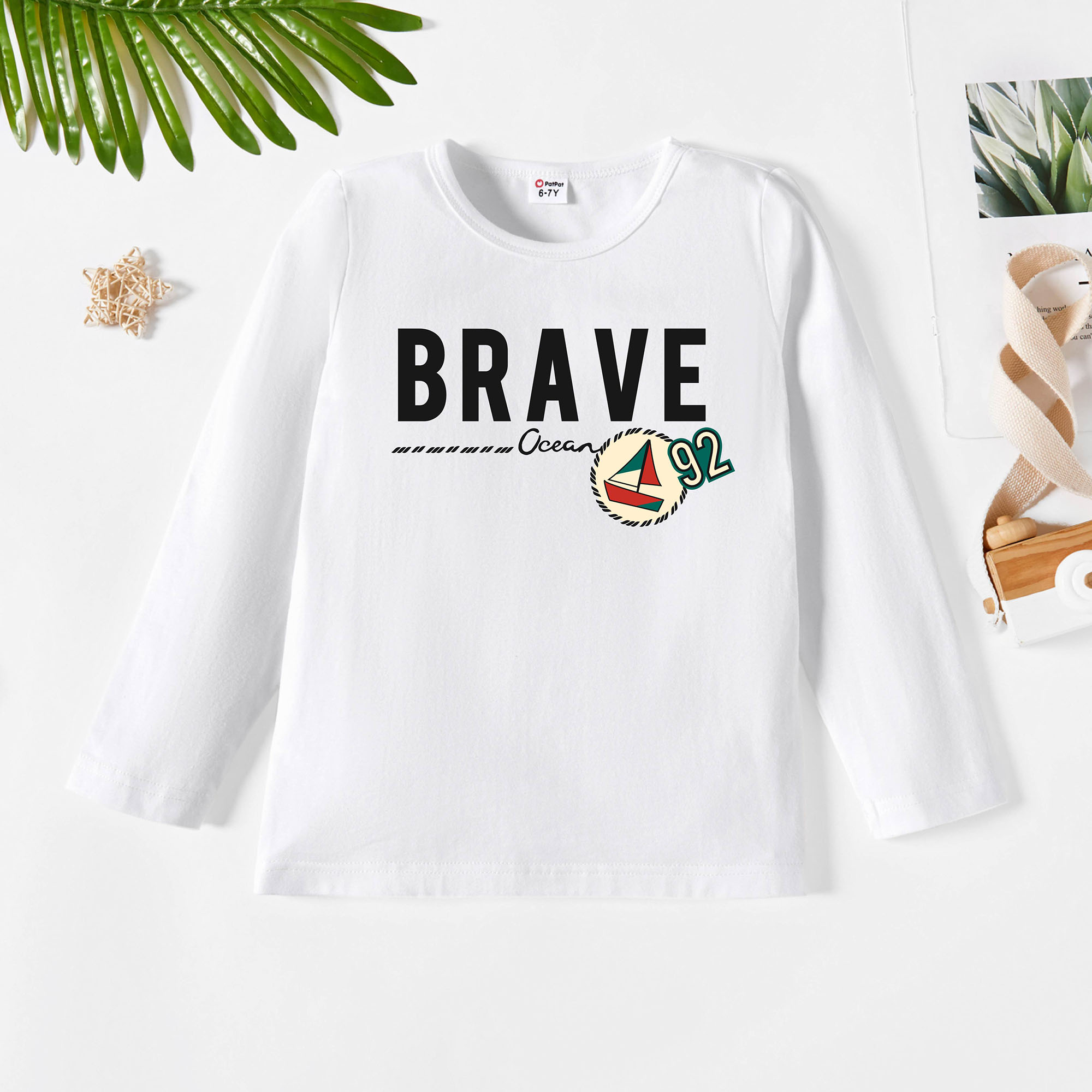 

Kids Graphic White Long-sleeve Tee
