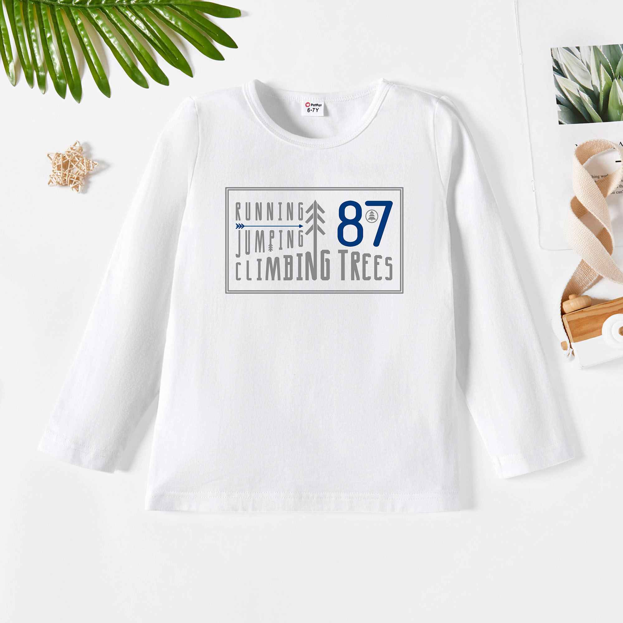 

Kids Graphic White Long-sleeve Tee