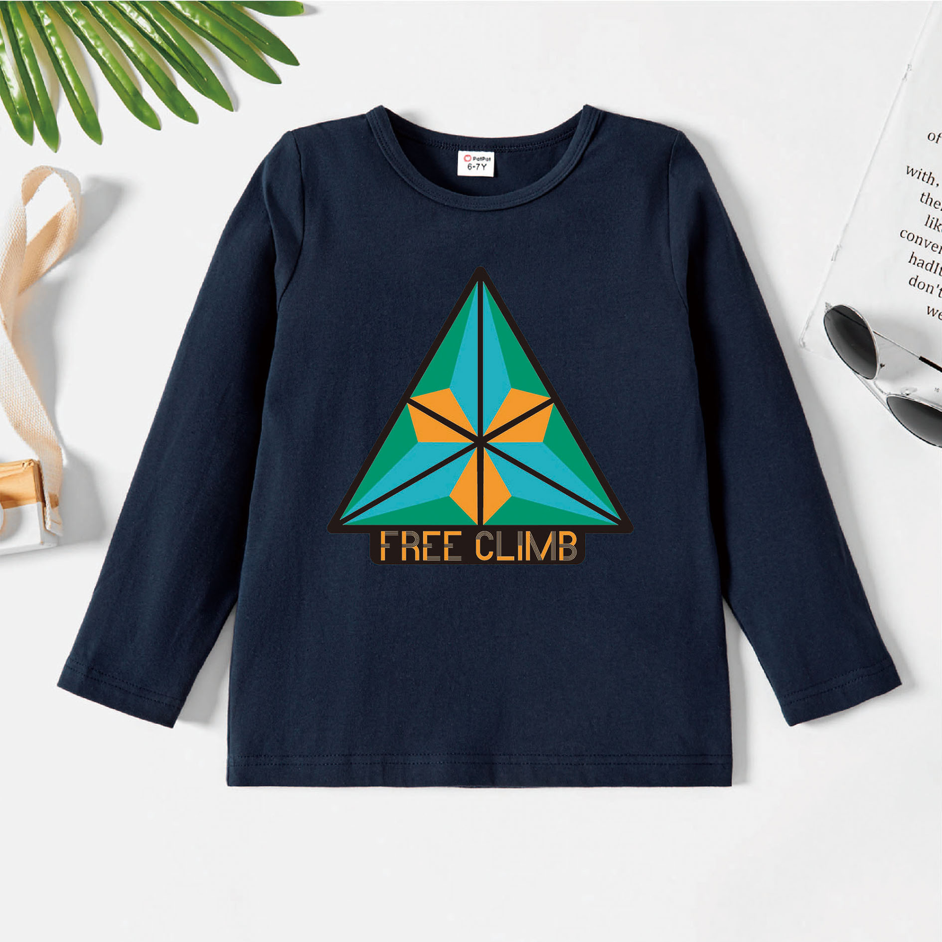 

Kids Graphic Dark Blue Long-sleeve Tee