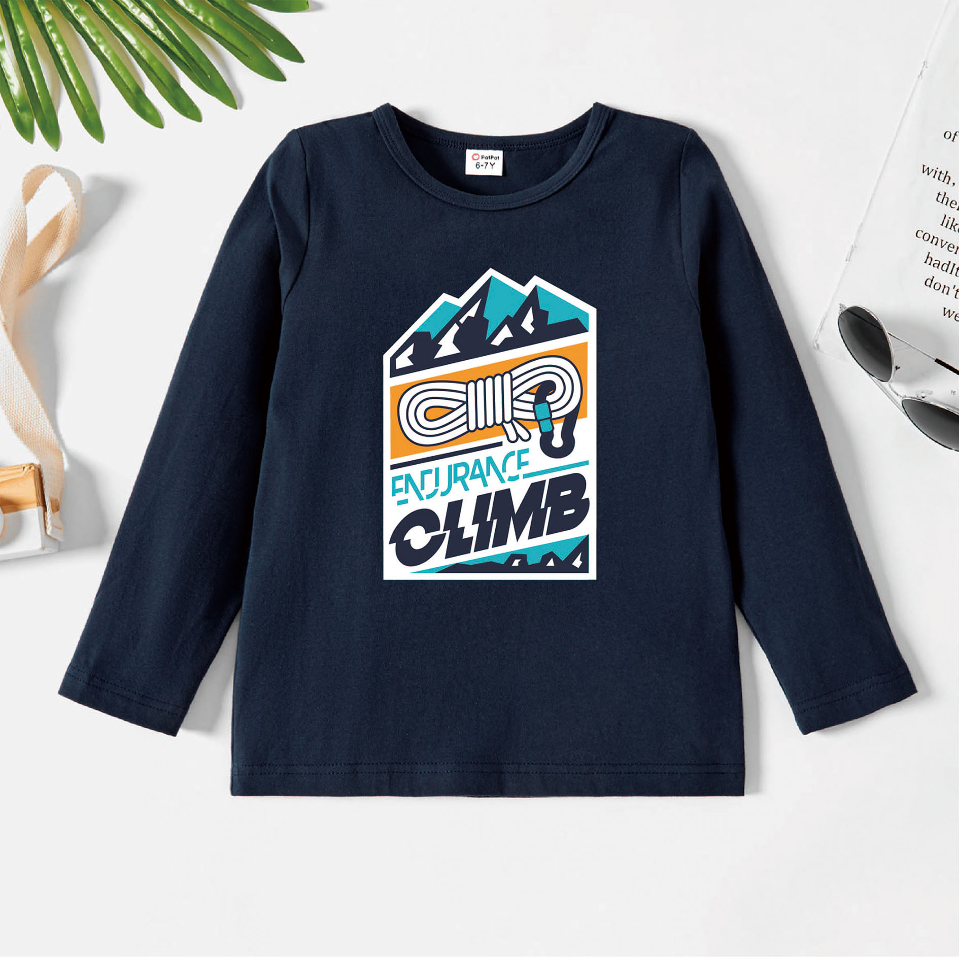 

Kids Graphic Dark Blue Long-sleeve Tee