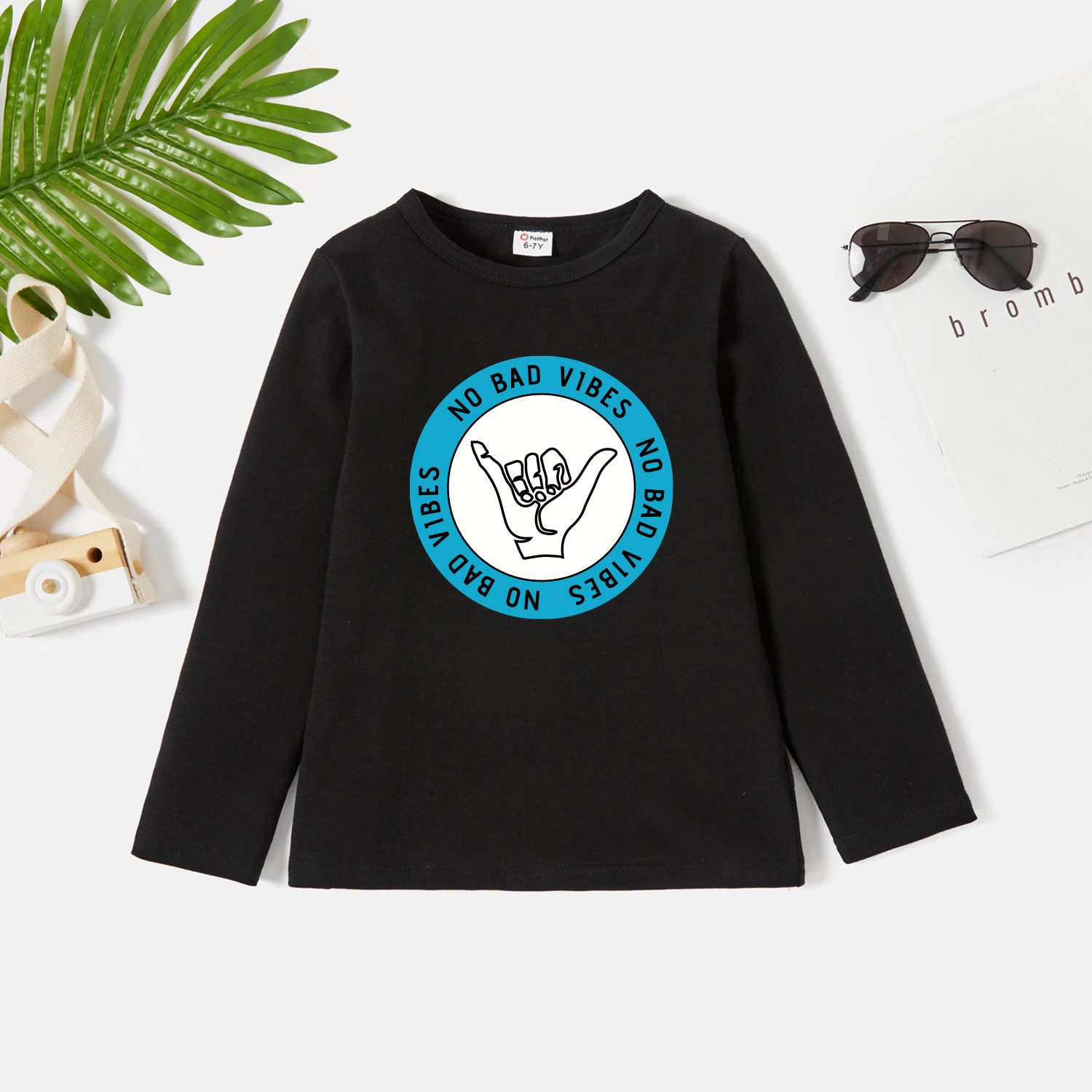 

Kids Graphic Dark Black Long-sleeve Tee