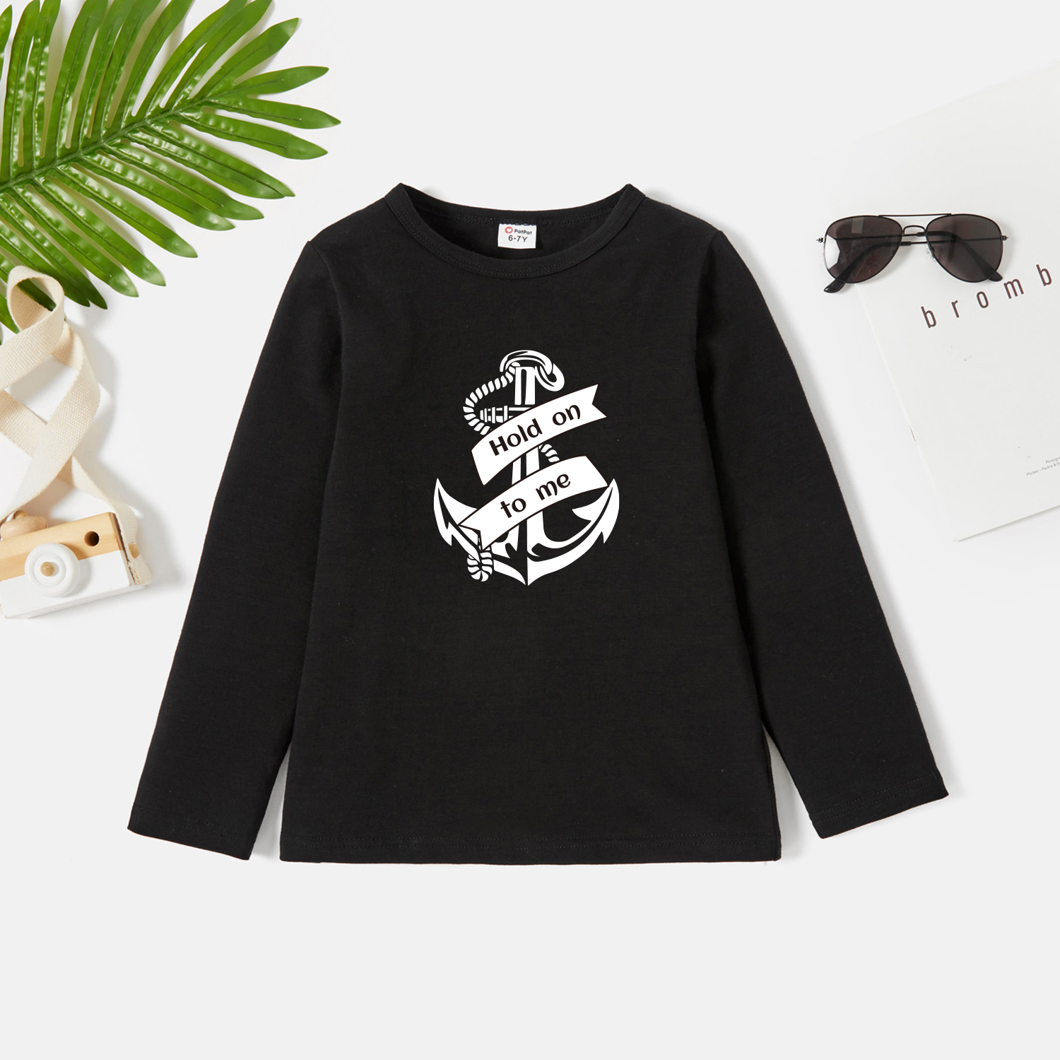 

Kids Graphic Dark Black Long-sleeve Tee