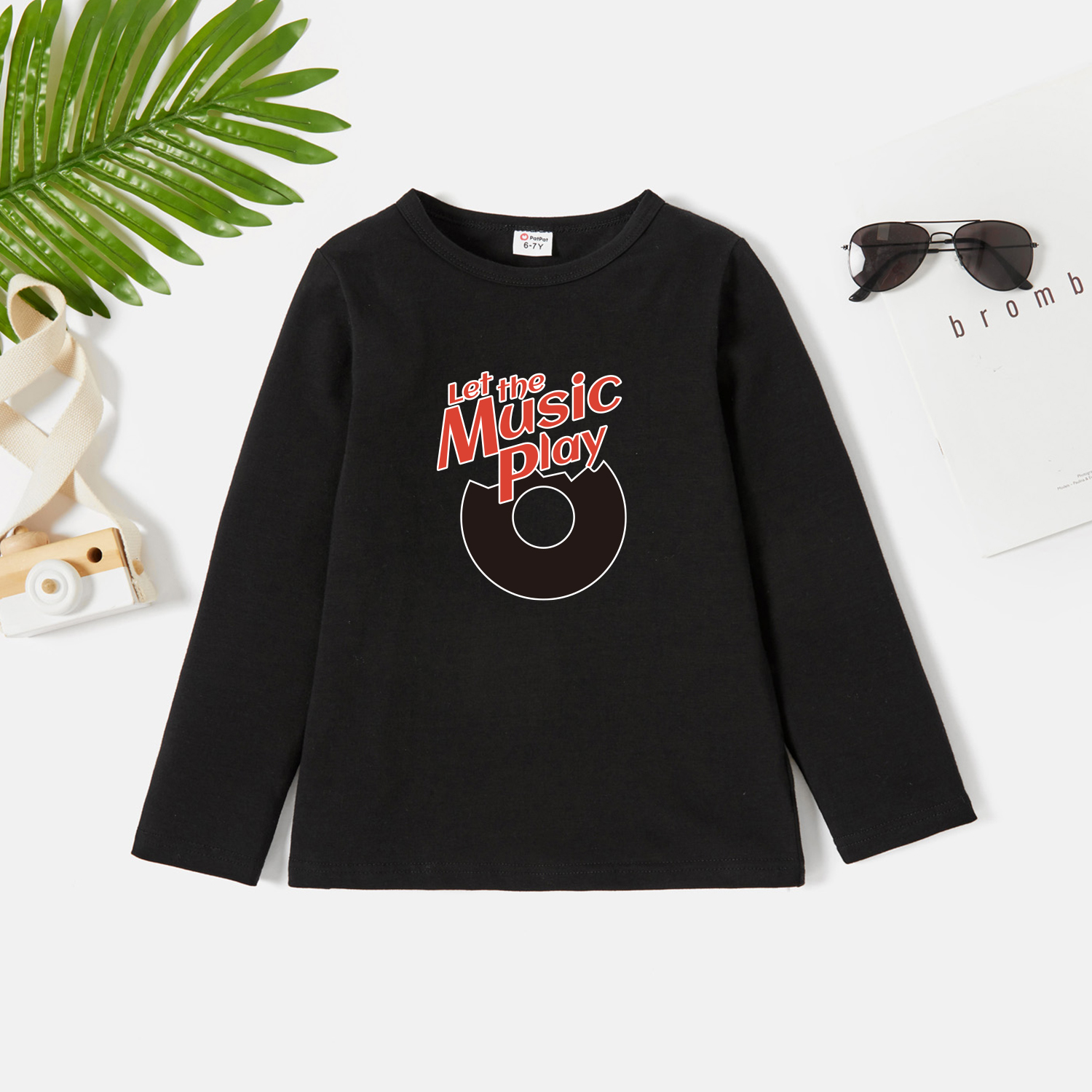 

Kids Graphic Dark Black Long-sleeve Tee