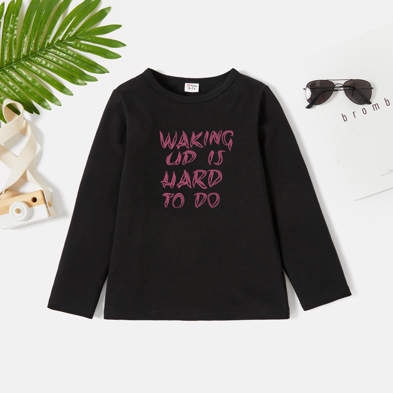 

Kids Graphic Dark Black Long-sleeve Tee