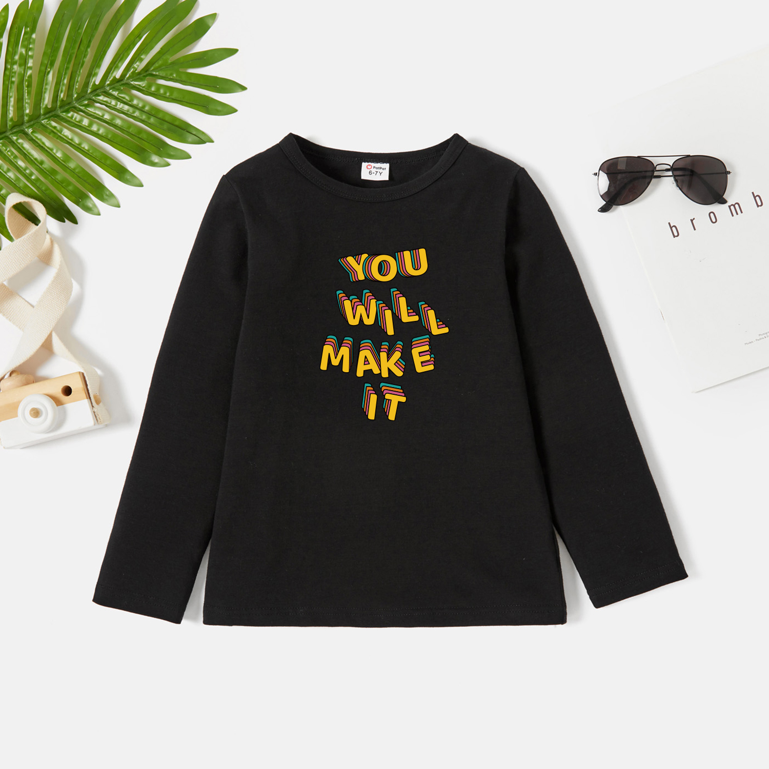 

Kids Graphic Dark Black Long-sleeve Tee