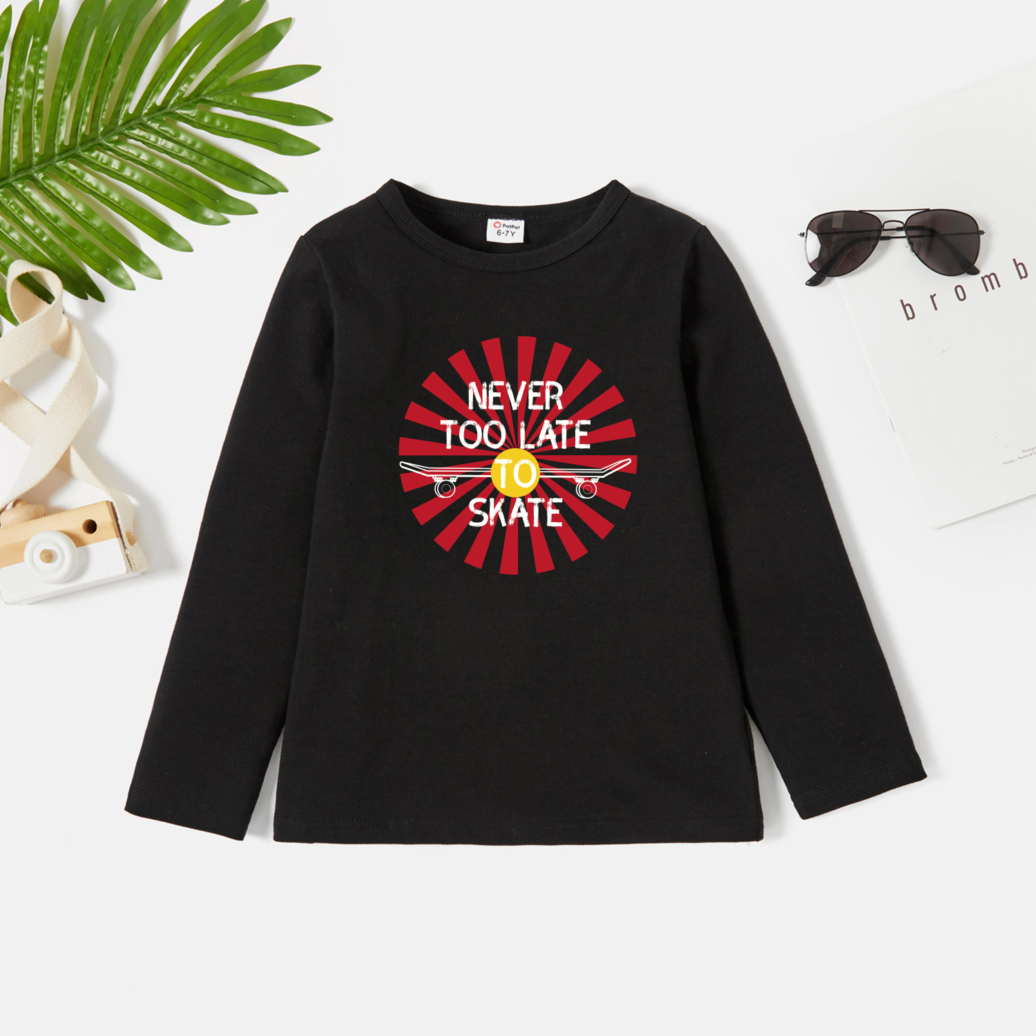 

Kids Graphic Dark Black Long-sleeve Tee
