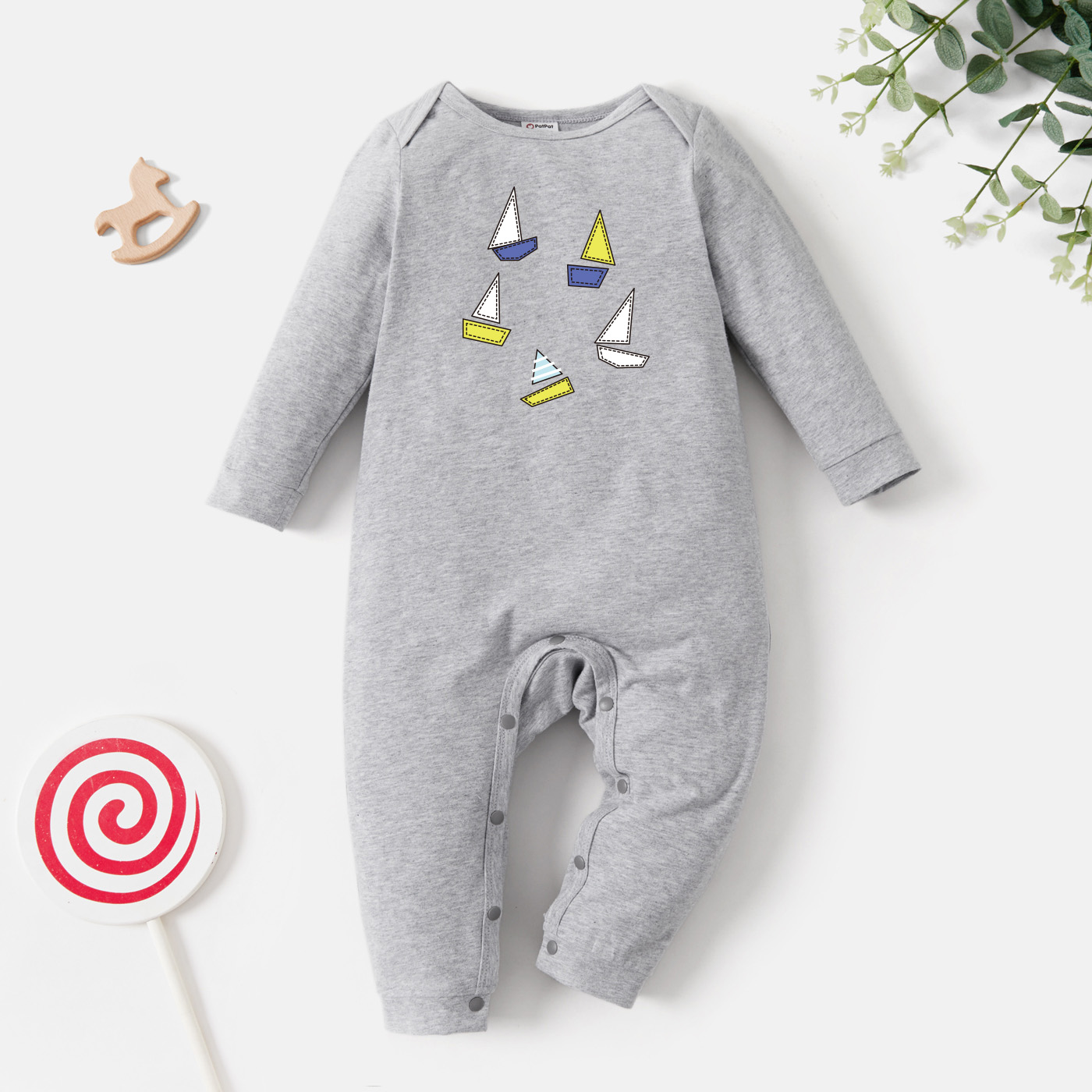 

Baby Graphic Long-sleeve Jumpsuit