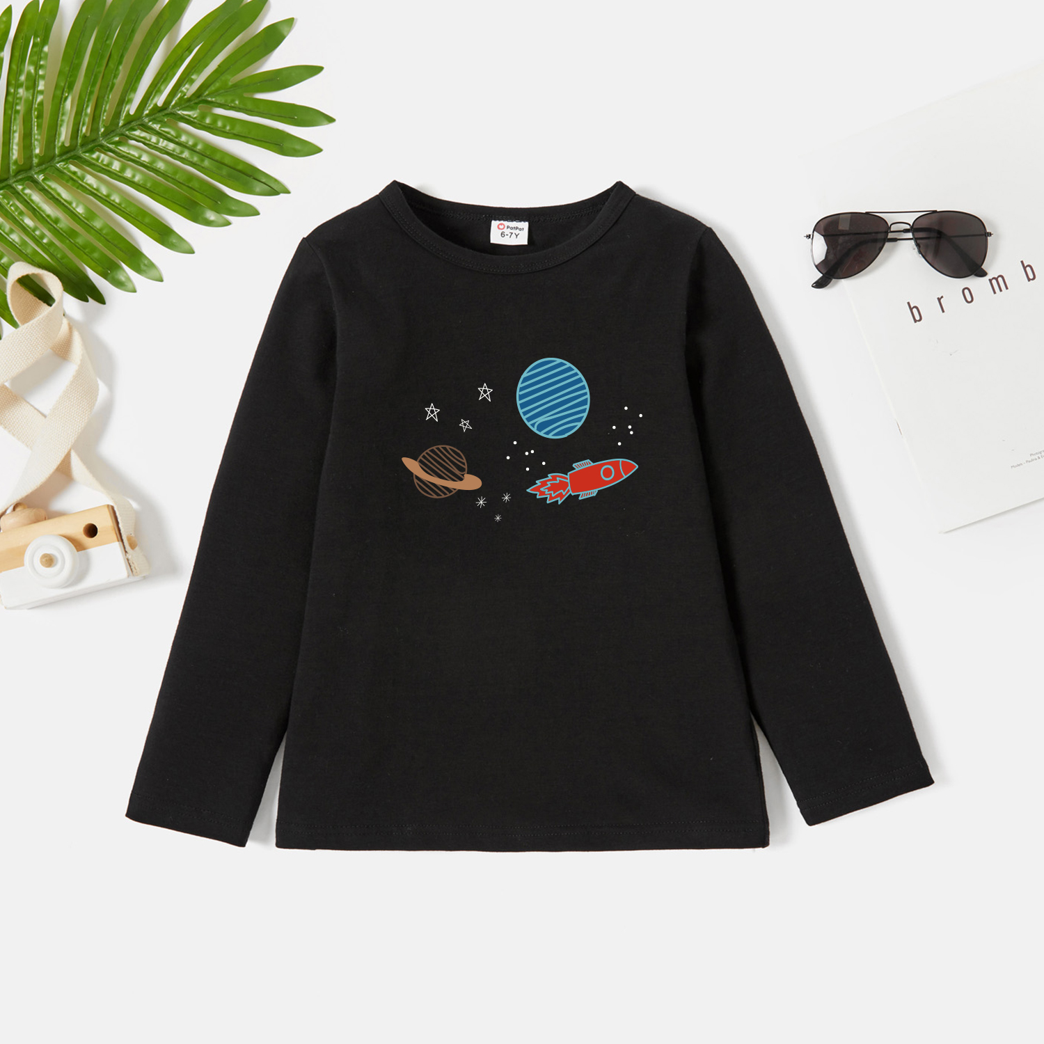 

Kids Graphic Dark Black Long-sleeve Tee