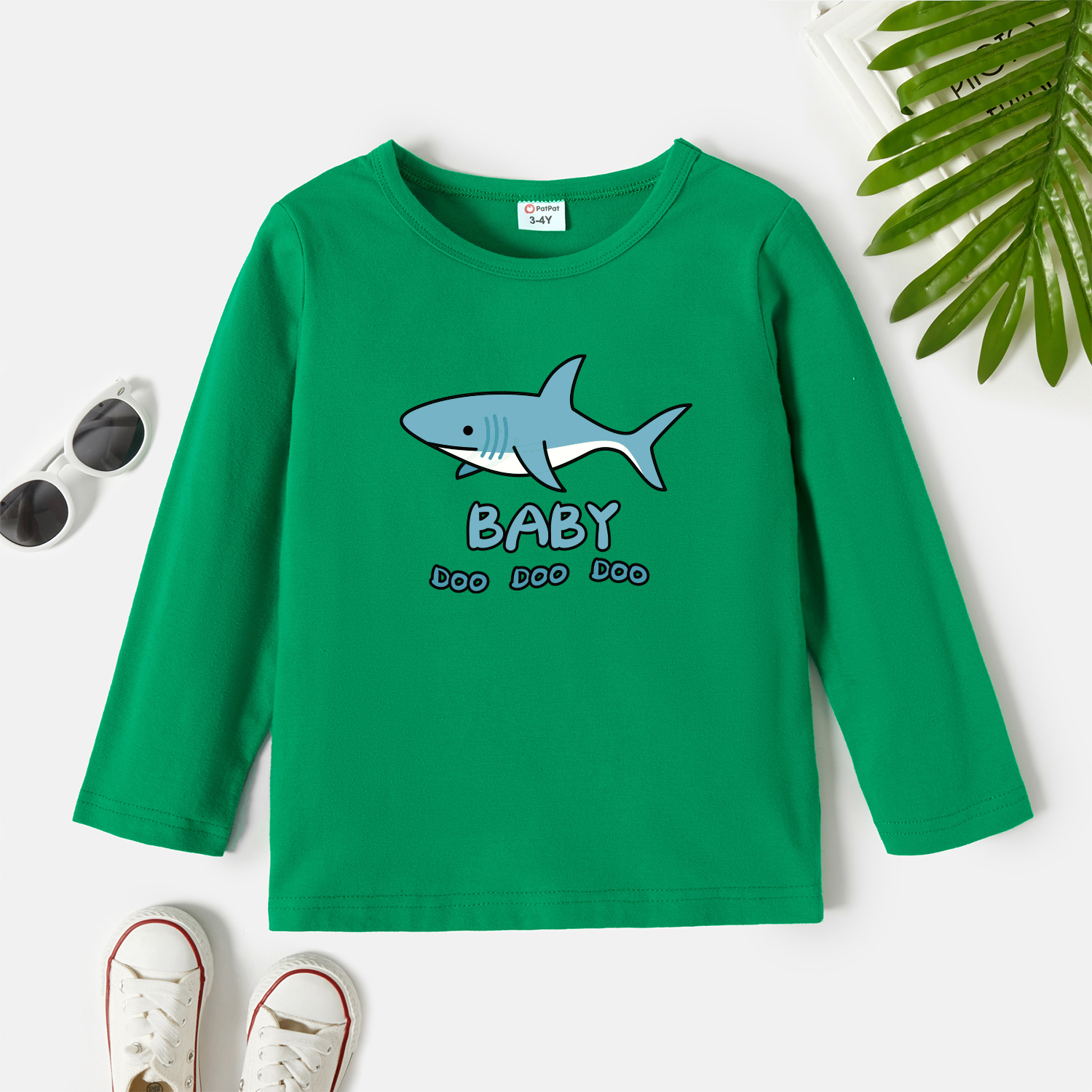 

Toddler Graphic Green Long-sleeve Tee