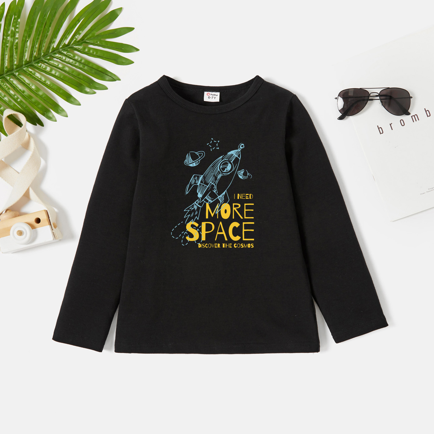 

Kids Graphic Dark Black Long-sleeve Tee