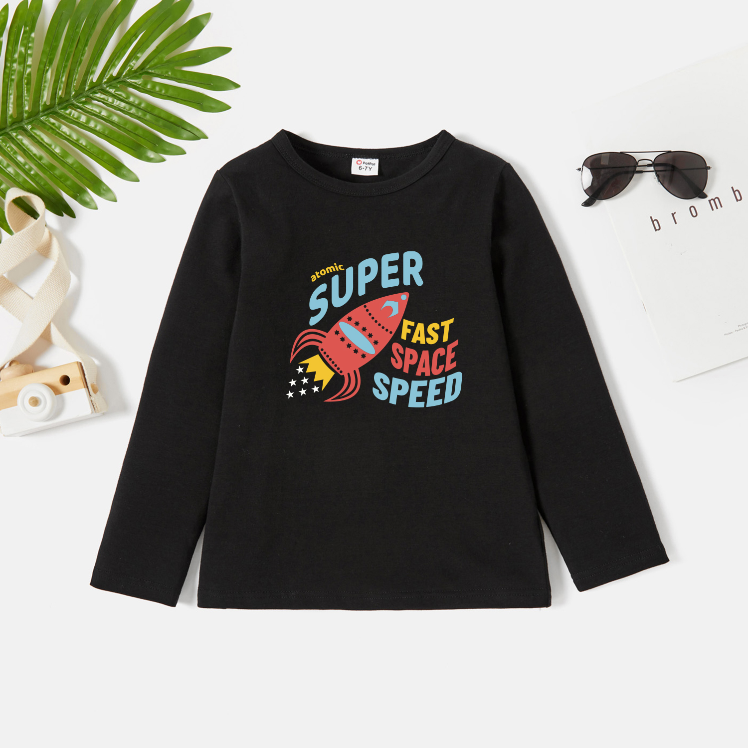 

Kids Graphic Dark Black Long-sleeve Tee