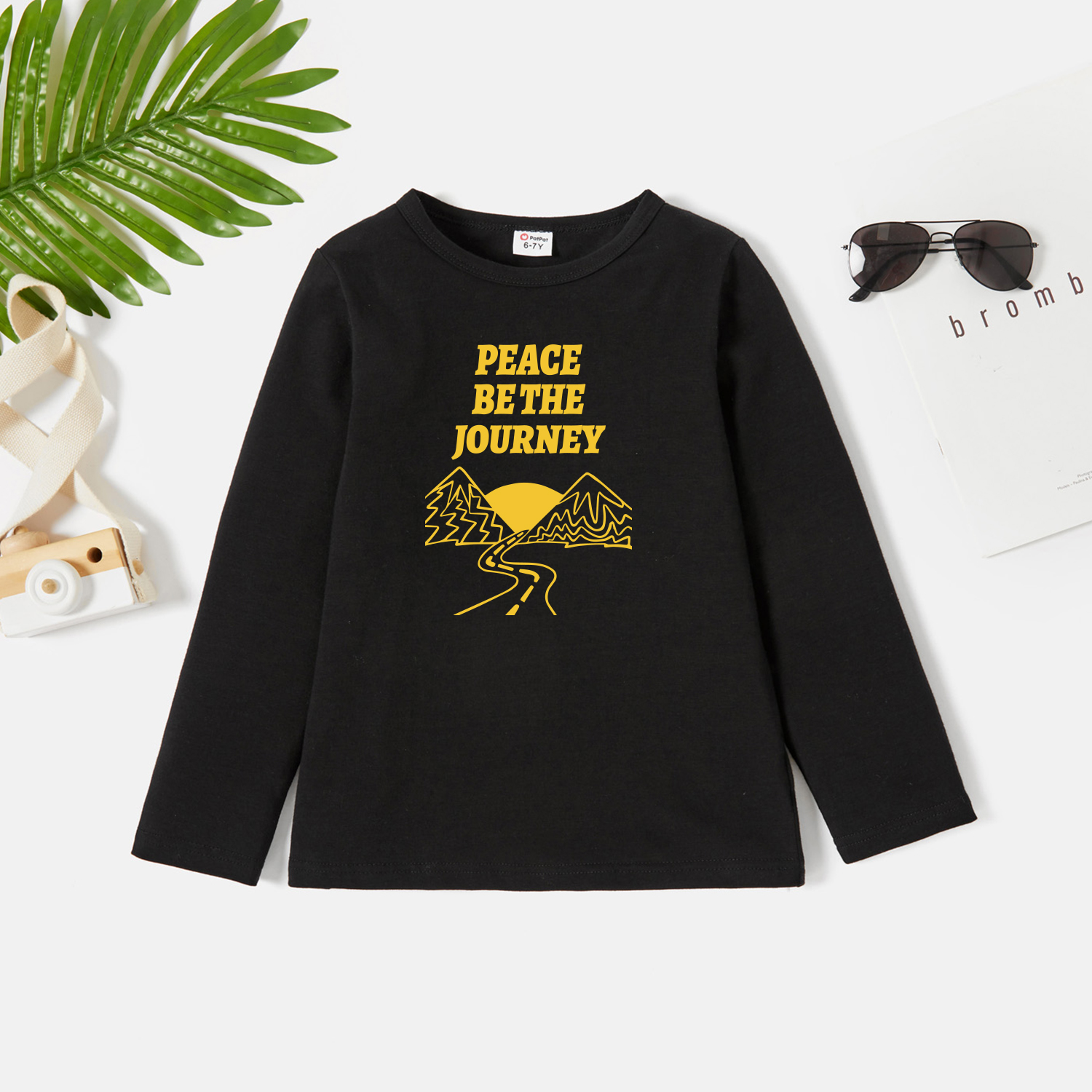

Kids Graphic Dark Black Long-sleeve Tee