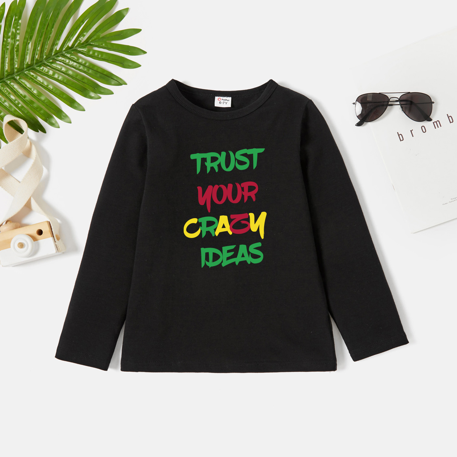 

Kids Graphic Dark Black Long-sleeve Tee