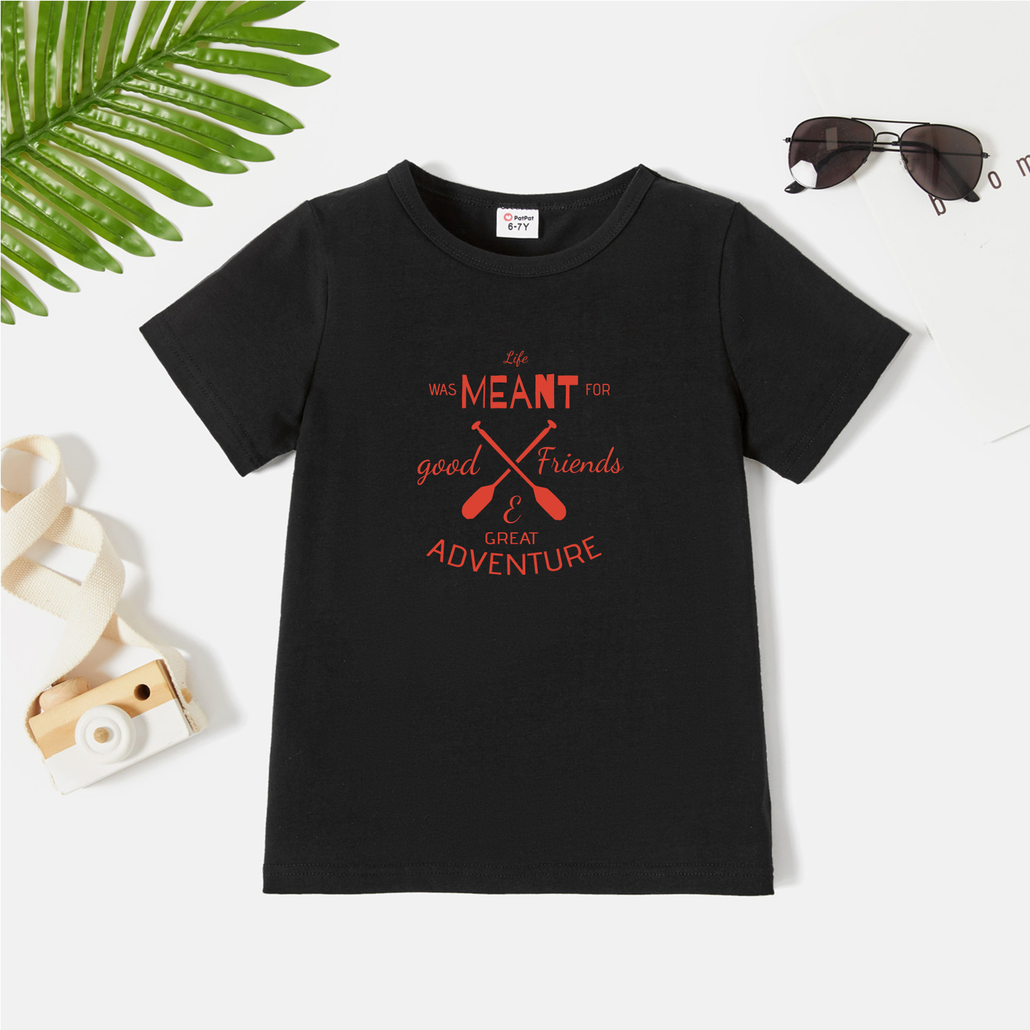 

Kids Graphic Dark Black Short-sleeve Tee