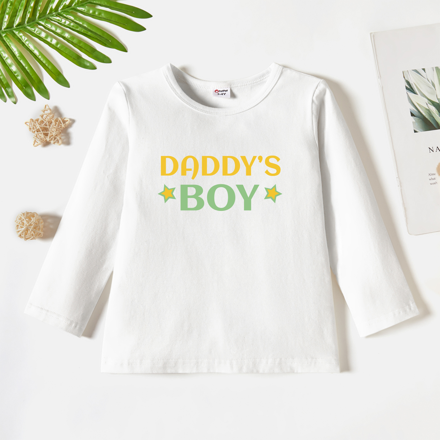 

Toddler Graphic White Long-sleeve Tee
