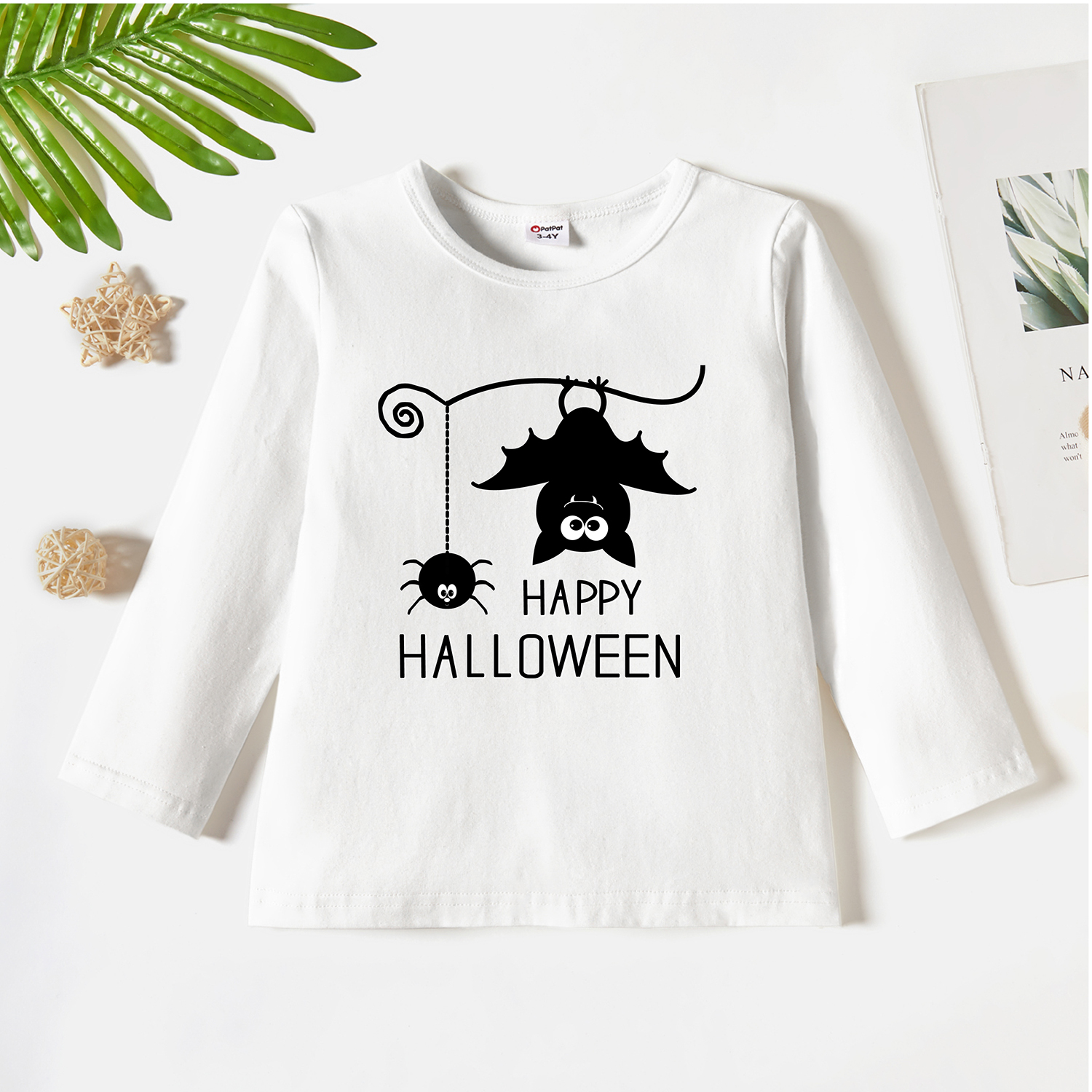 

Toddler Graphic White Long-sleeve Tee