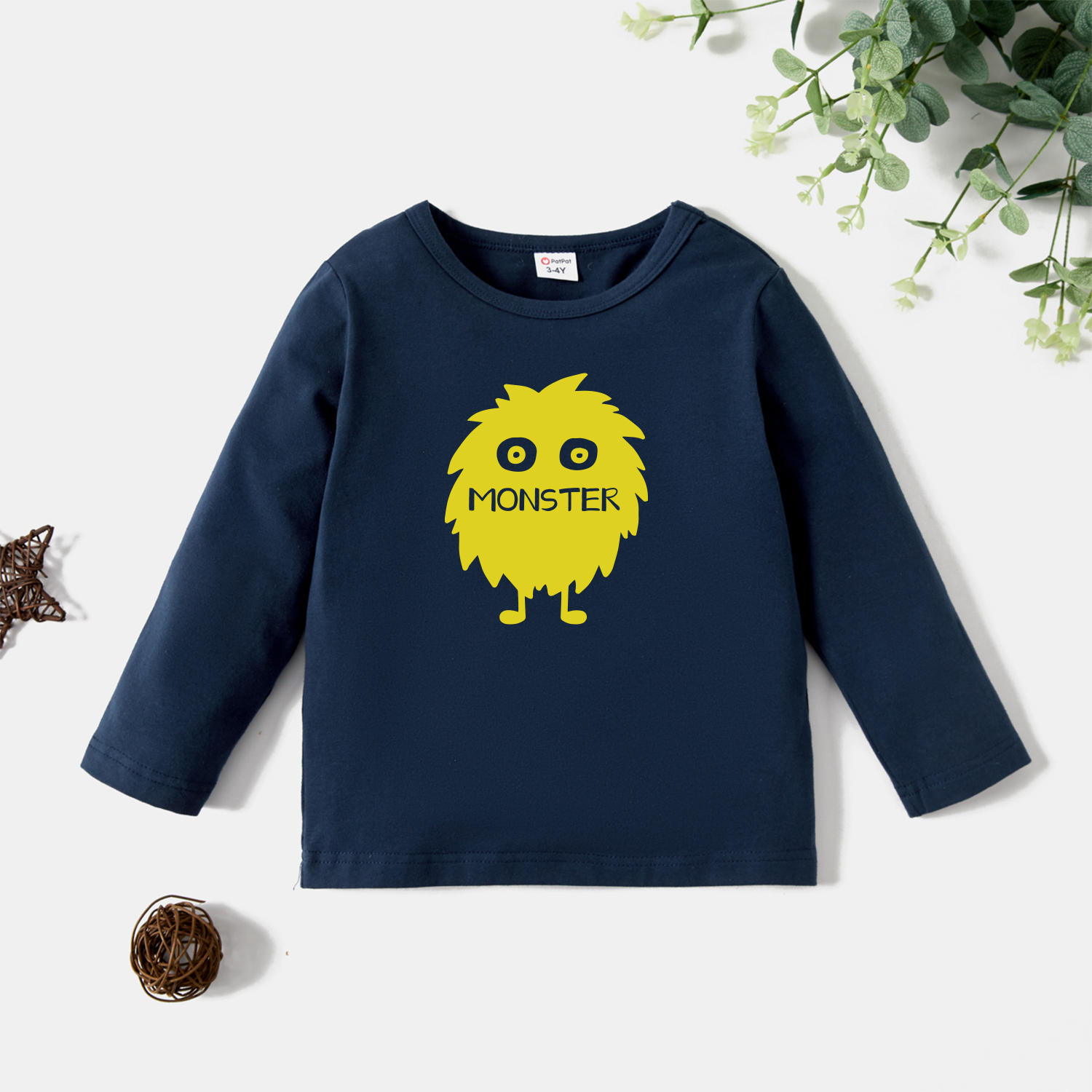 

Toddler Graphic Dark Blue Long-sleeve Tee