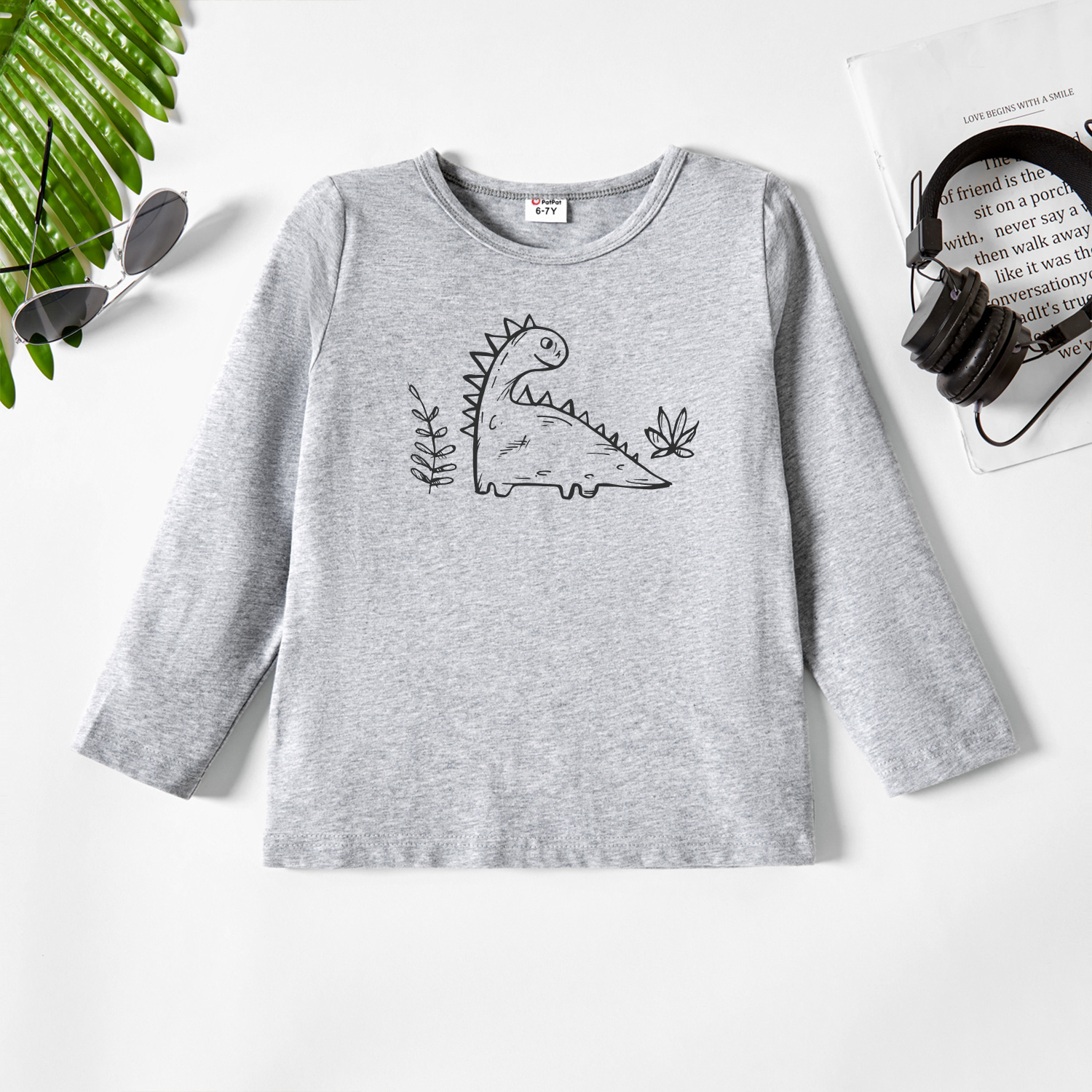 

Kids Graphic Light gray Long-sleeve Tee