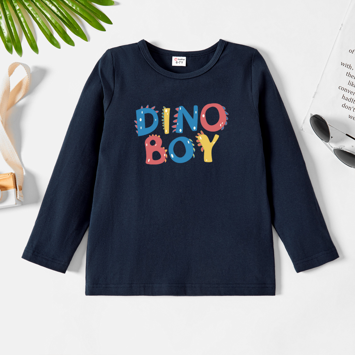 

Kids Graphic Dark Blue Long-sleeve Tee