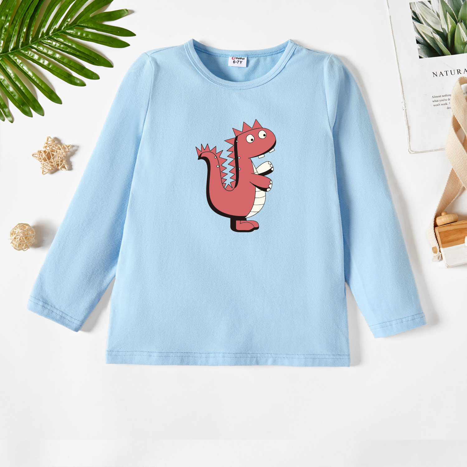 

Kids Graphic Light blue Long-sleeve Tee